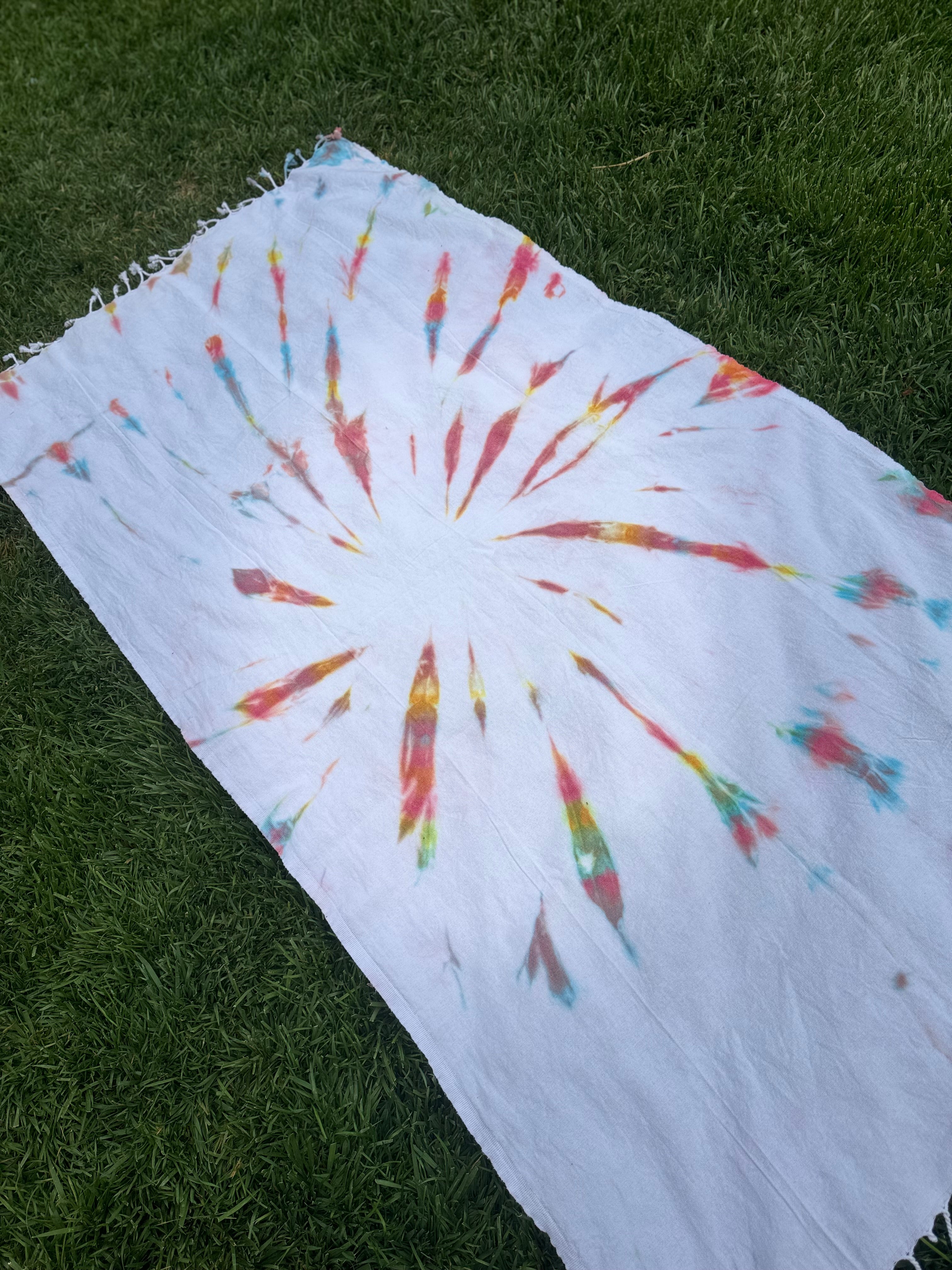 Vintage Classic Turkish Towel Picnic Blanket 40”x70”