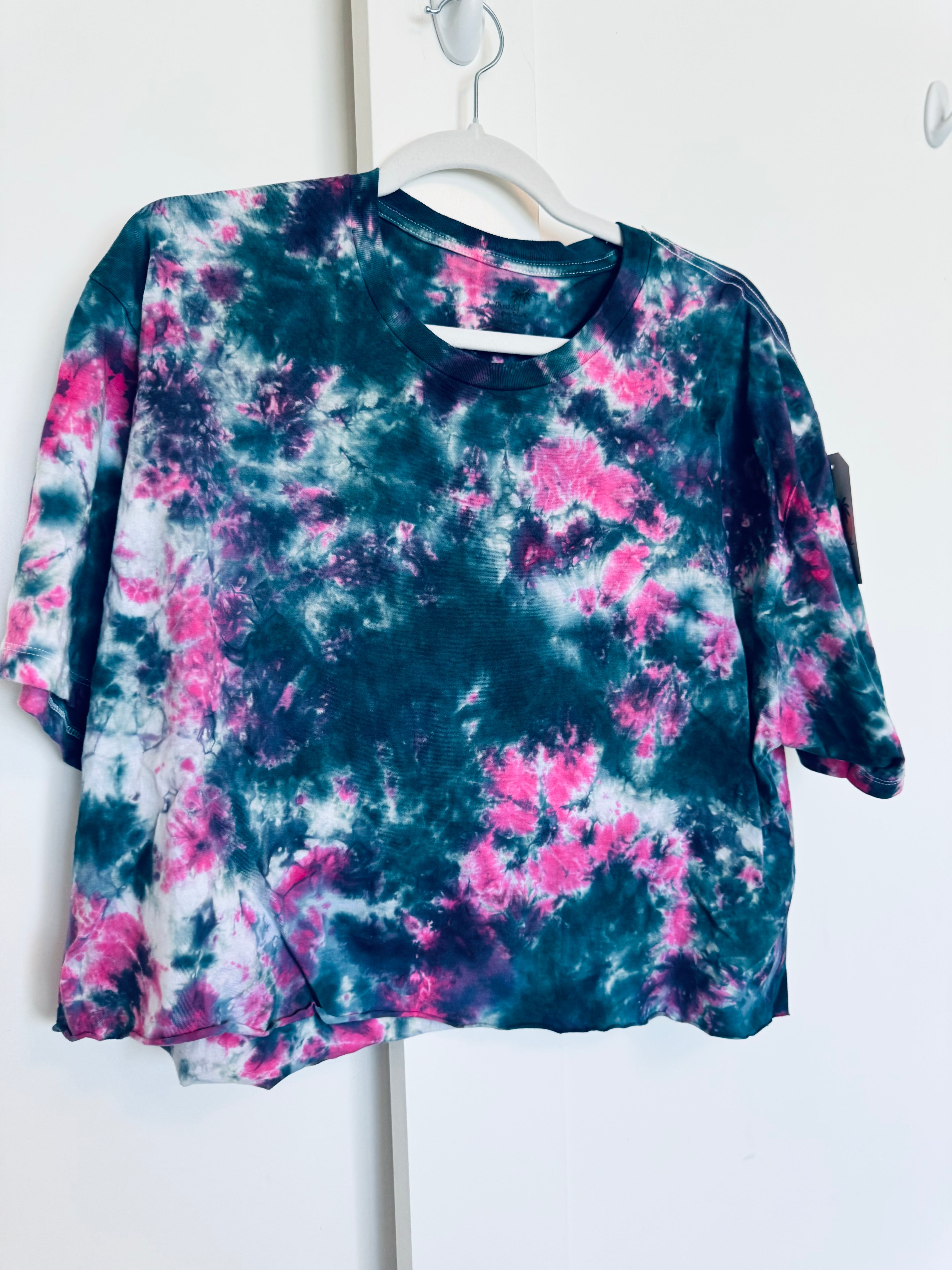 XLarge Ice Dye Crop Tee