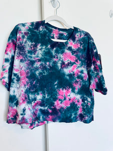 XLarge Ice Dye Crop Tee