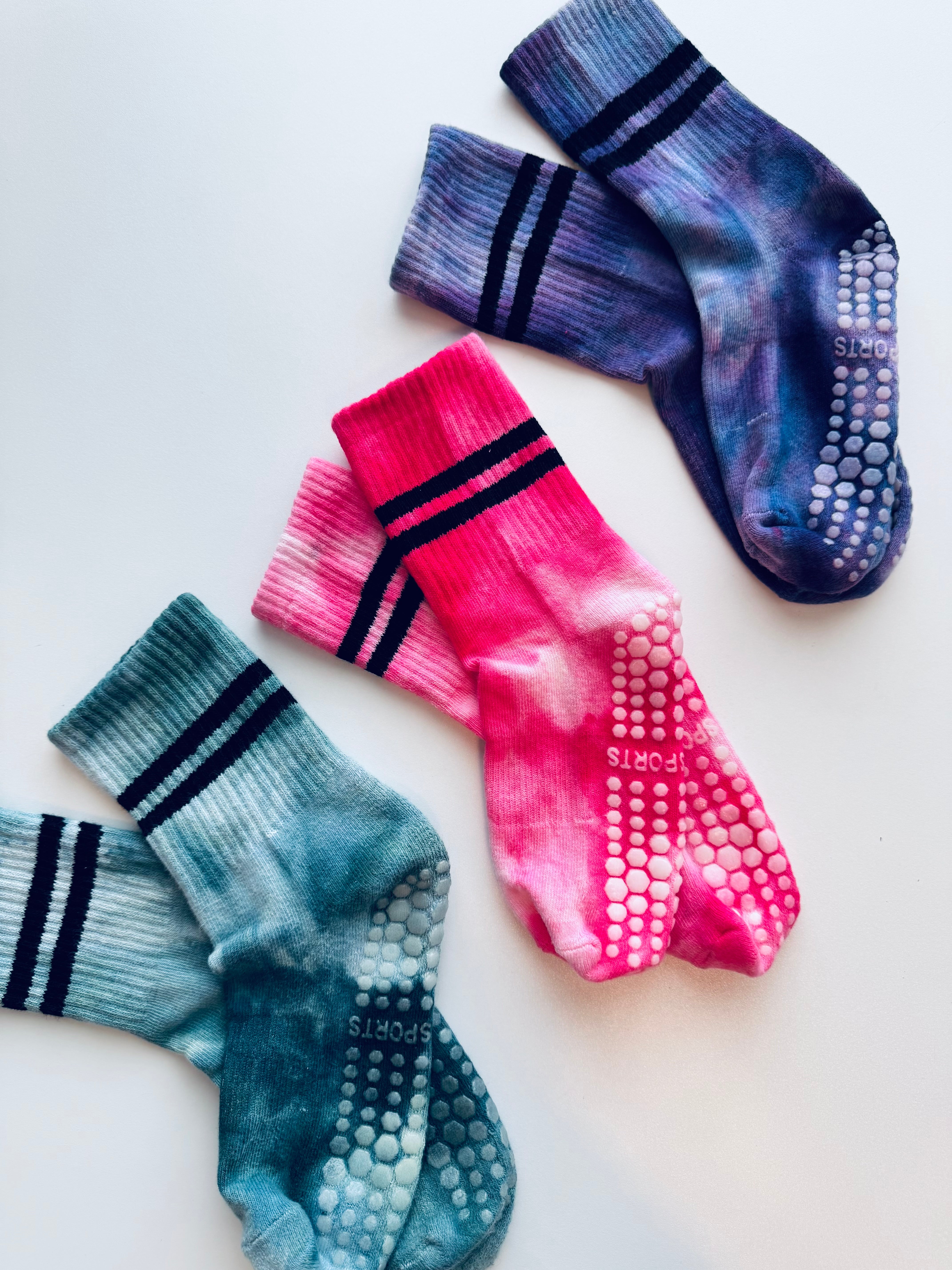 Dyed Pilates Yoga Grip Socks