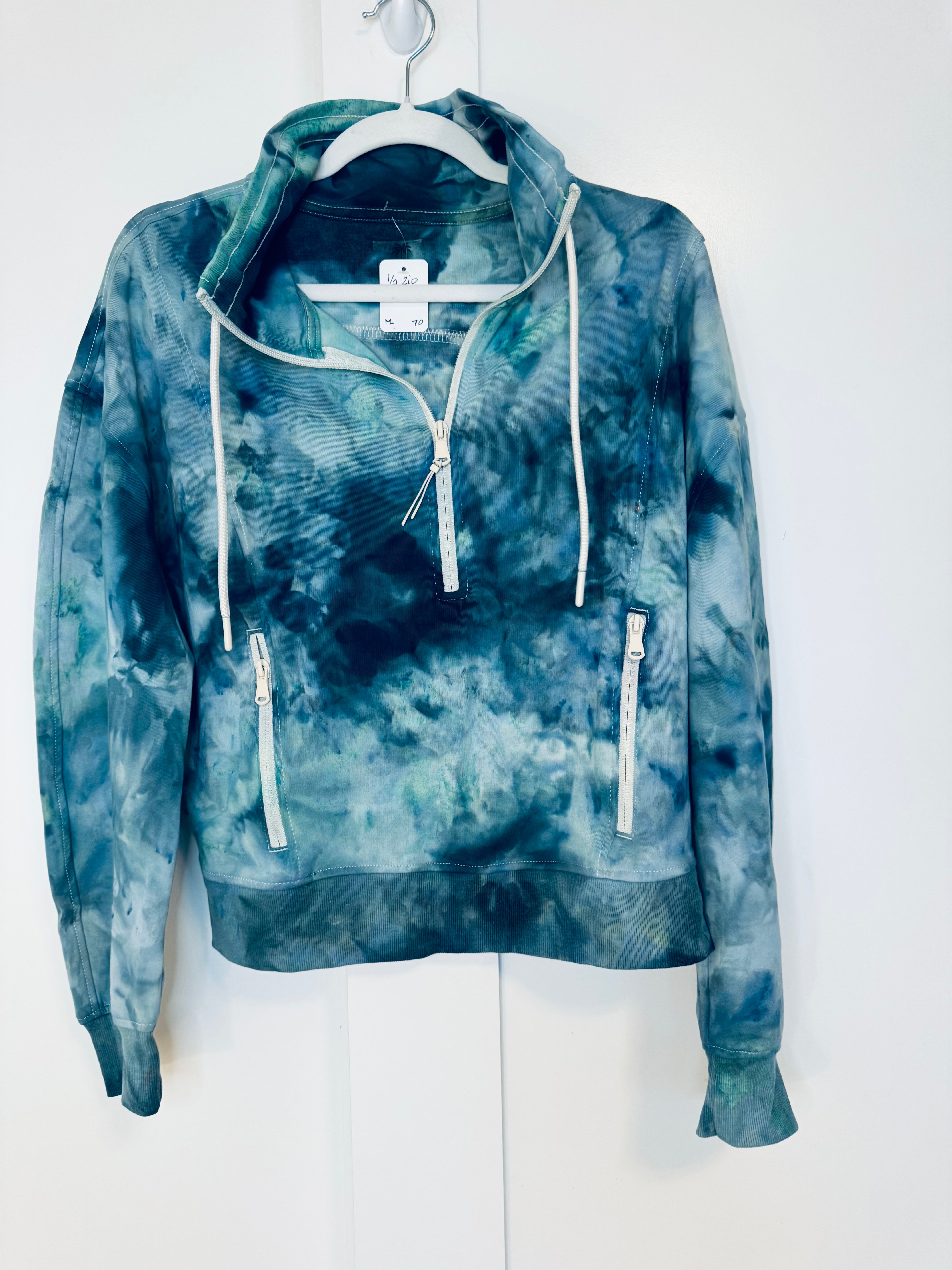 Medium Ice Dye So Soft 1/2 Zip