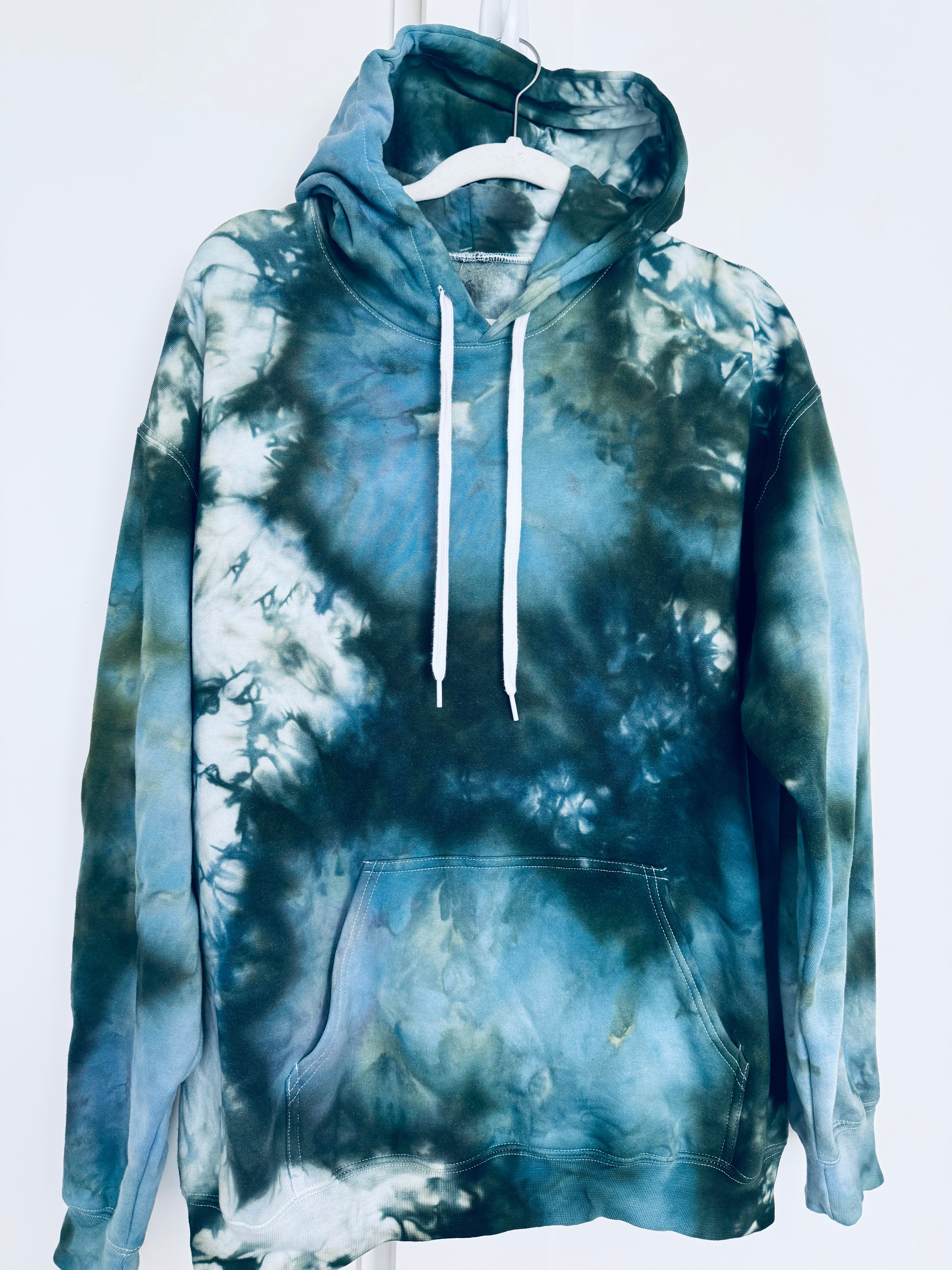 Large Unisex Ice Dye Hoodie