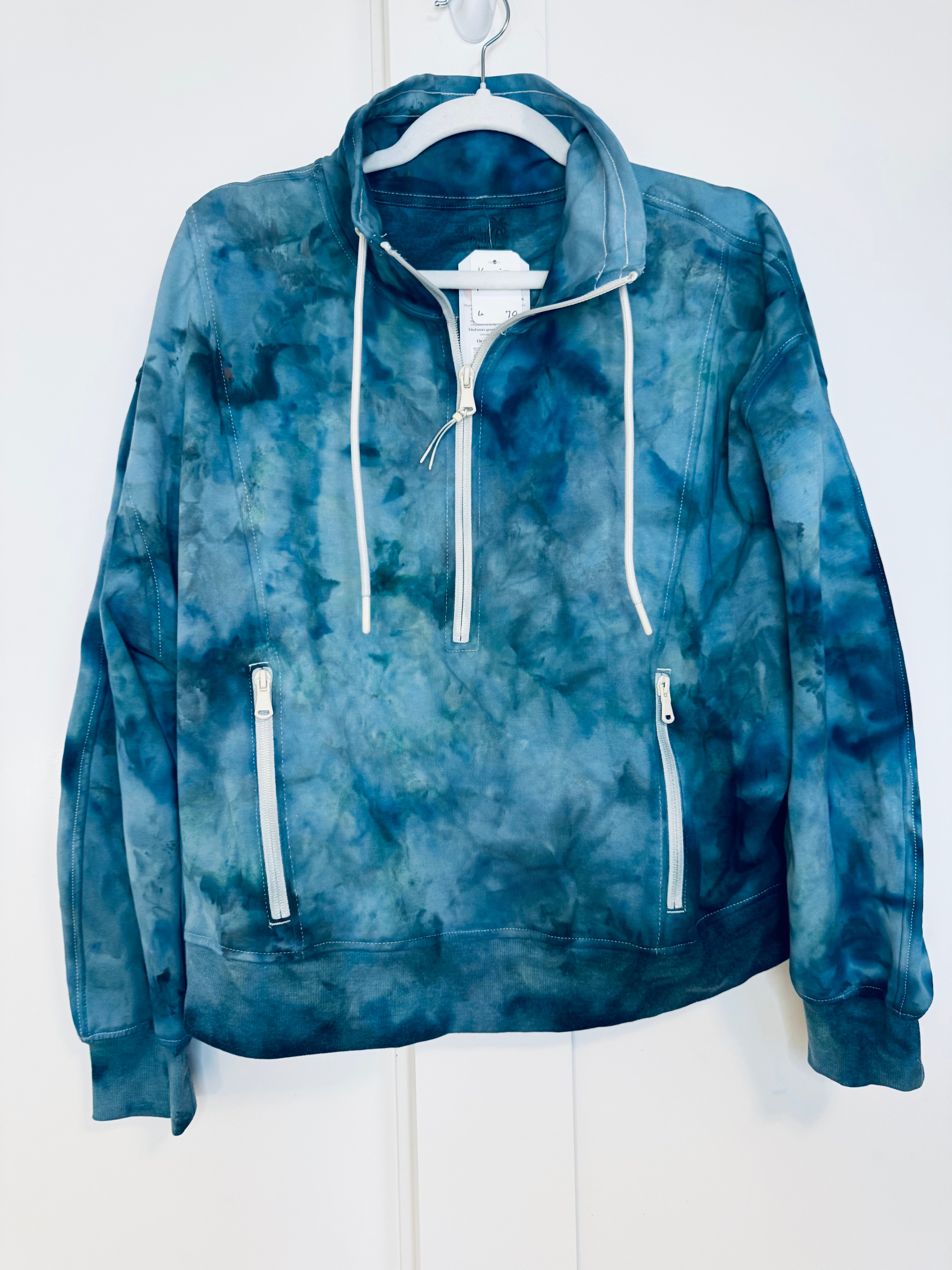 Large Ice Dye So Soft 1/2 Zip