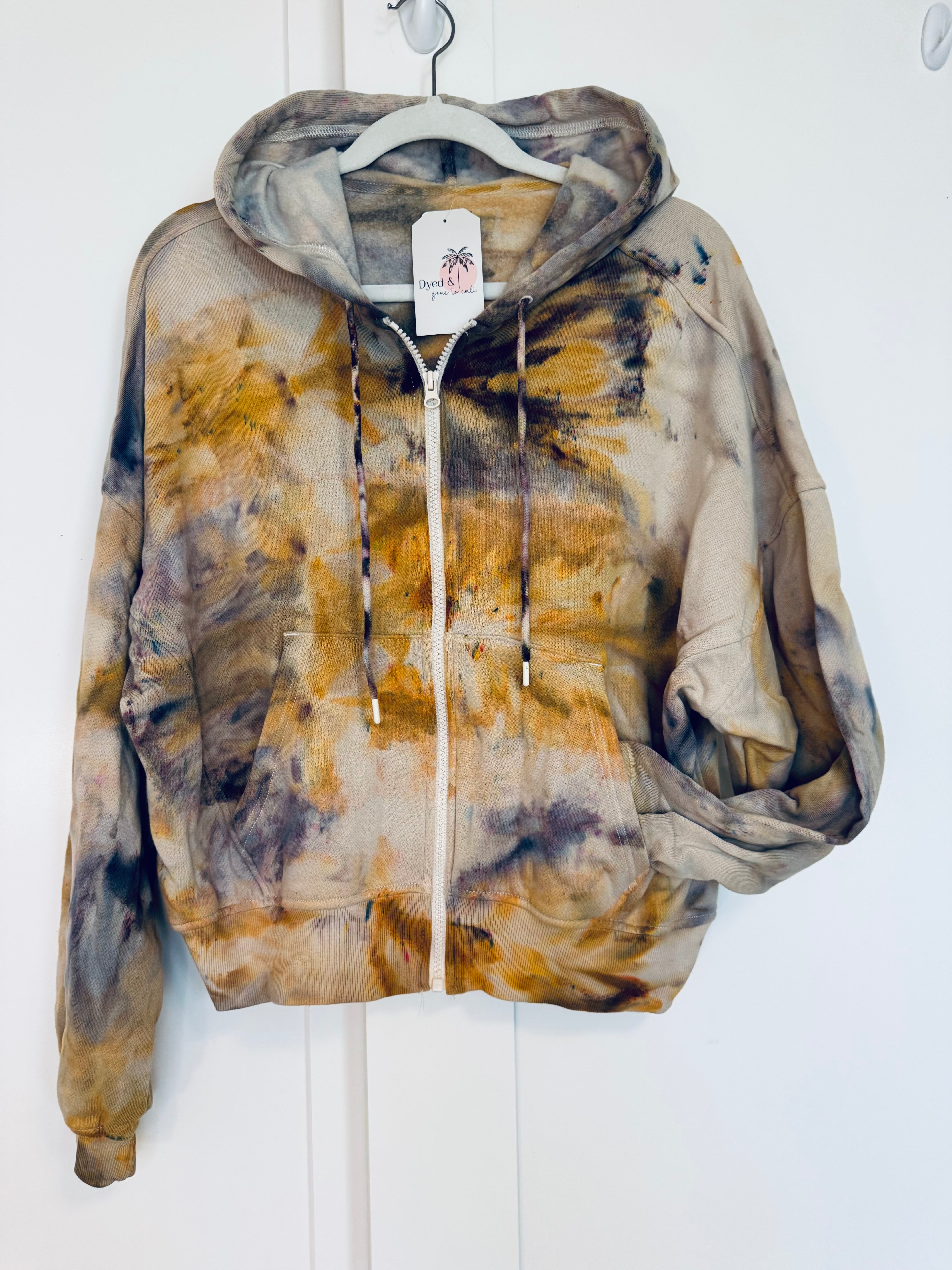 Medium Ice Dye So Comfy Zip Up