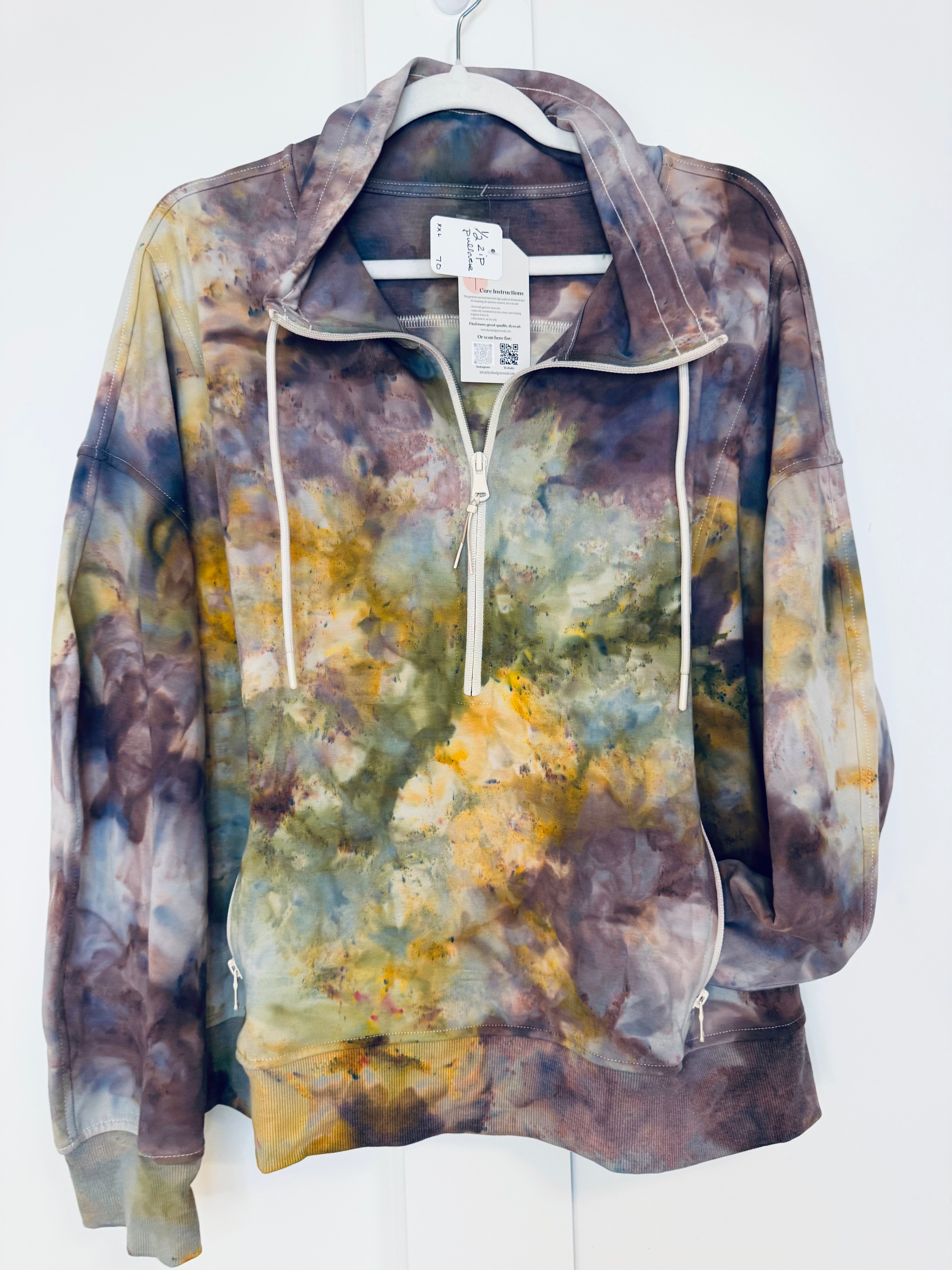 XXL Ice Dye So Soft 1/2 Zip