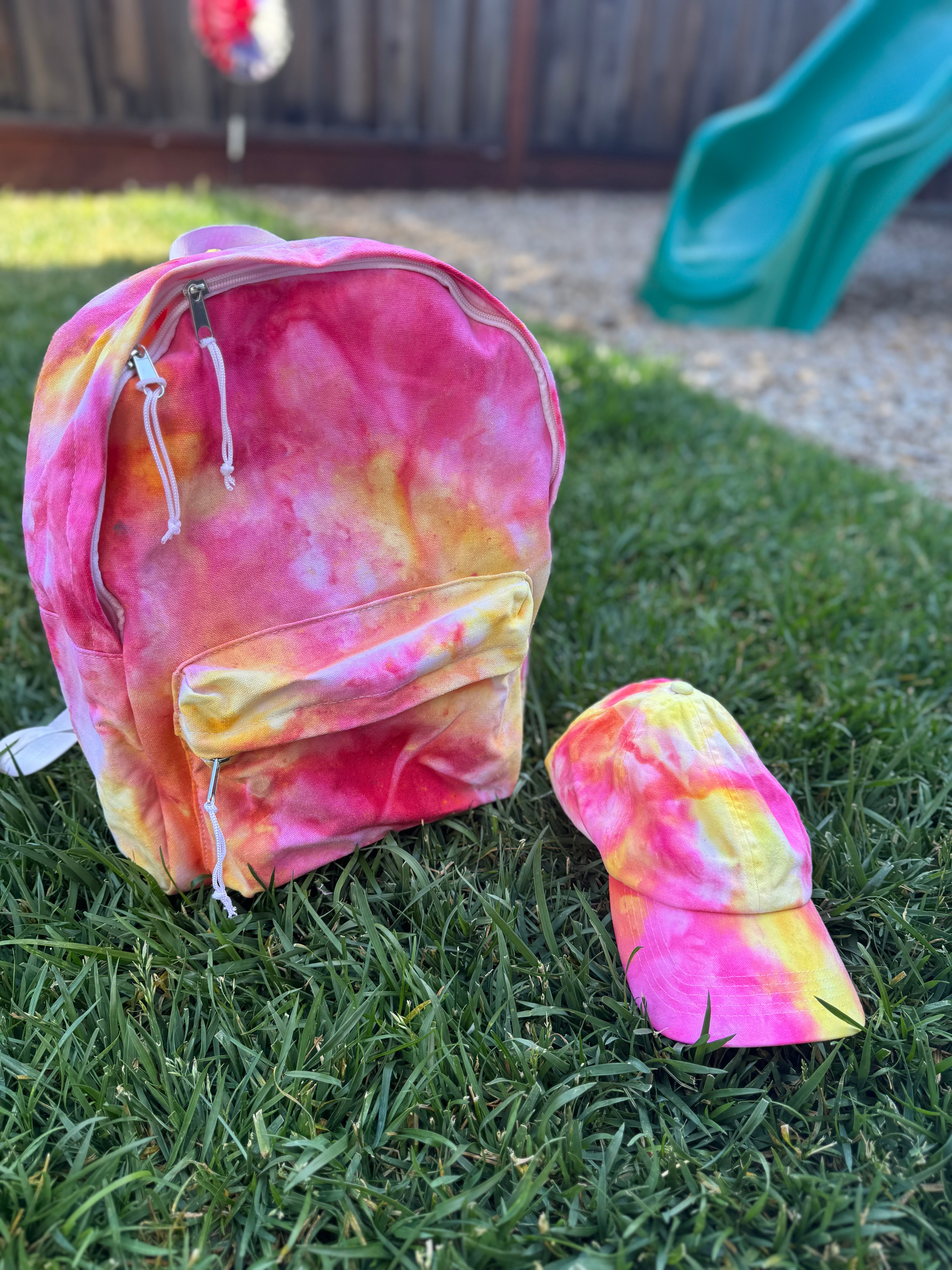 Strawberry Lemonade Ice Dyed Baseball Cap