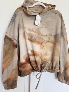 L-XL Semi Cropped Cinch Hoodie