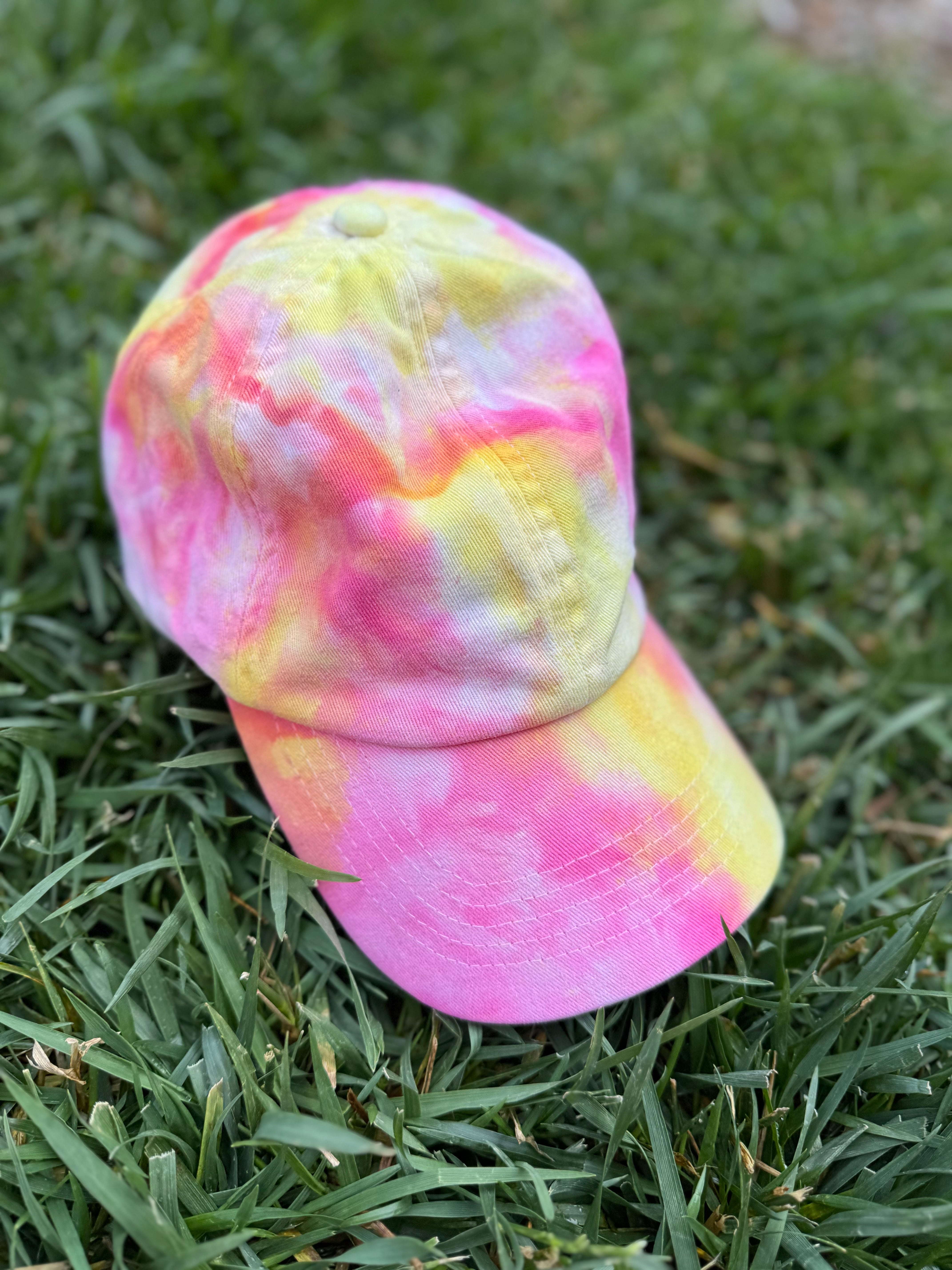 Strawberry Lemonade Ice Dyed Baseball Cap