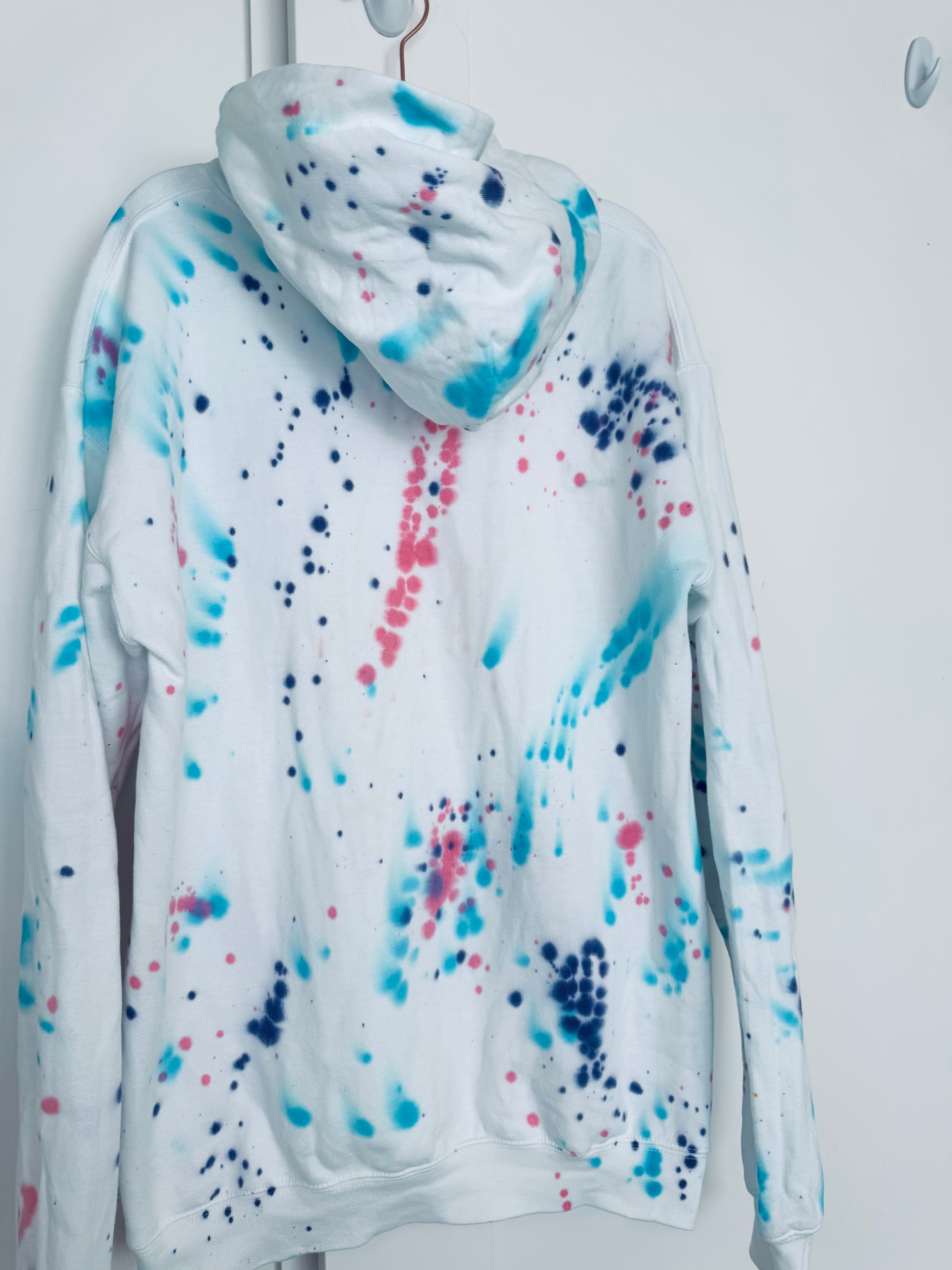 XL Youth Smiley Splatter Hoodie