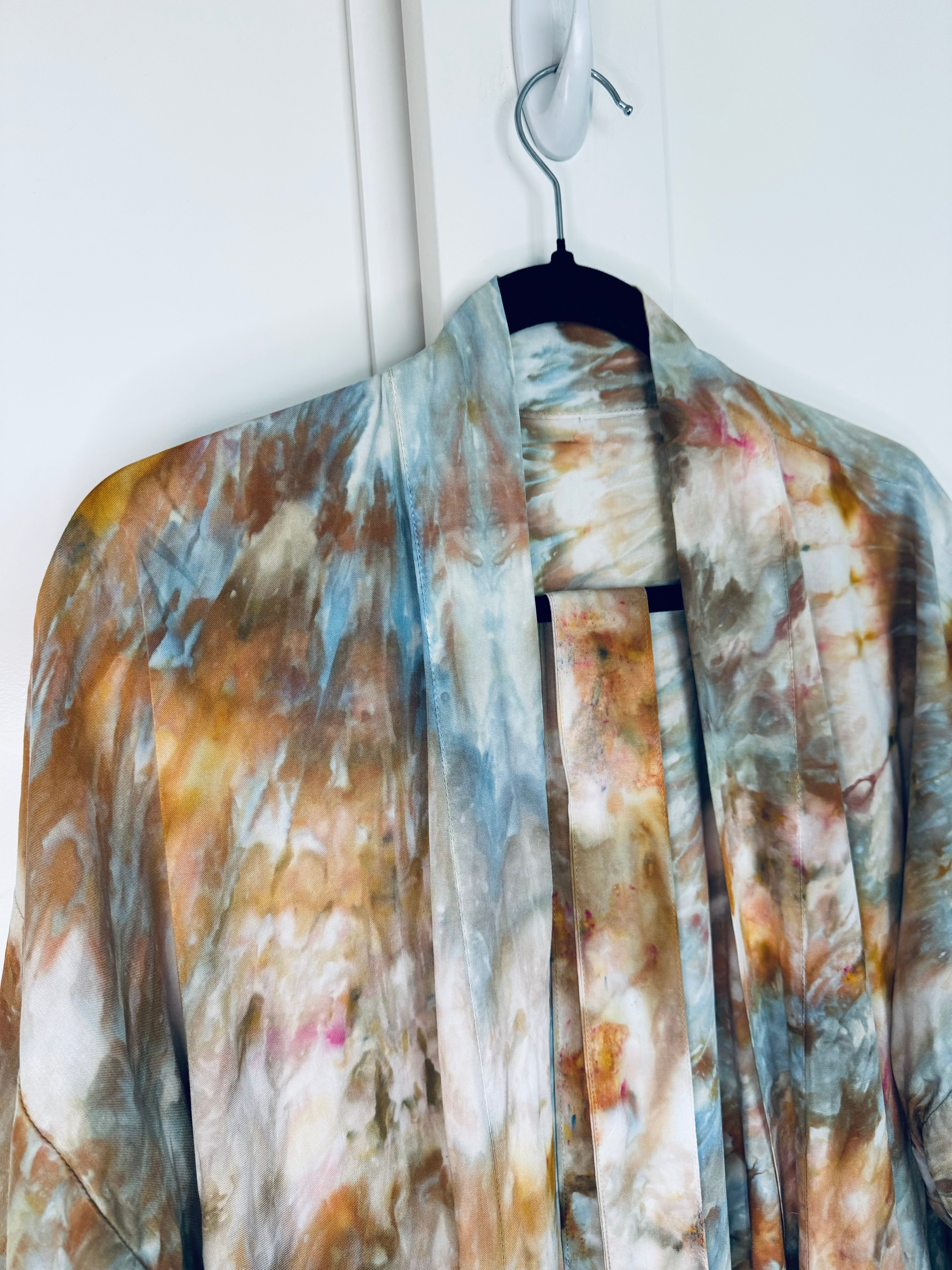 Seaside Ice Dye One Size Kimono Robe