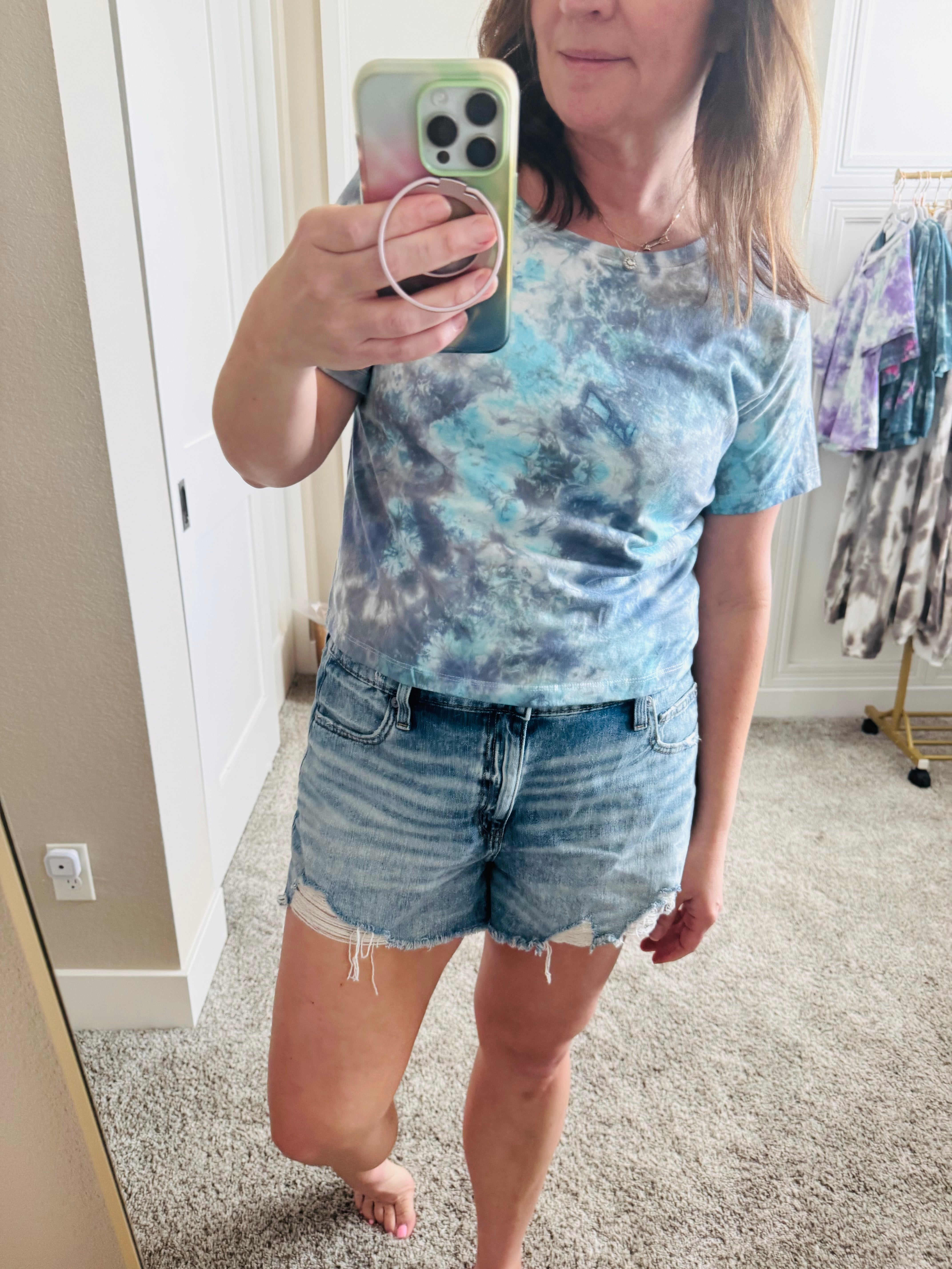 Large Ice Dye Boxy Tee