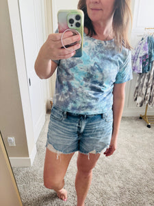 Large Ice Dye Boxy Tee
