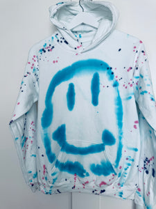 XL Youth Smiley Splatter Hoodie