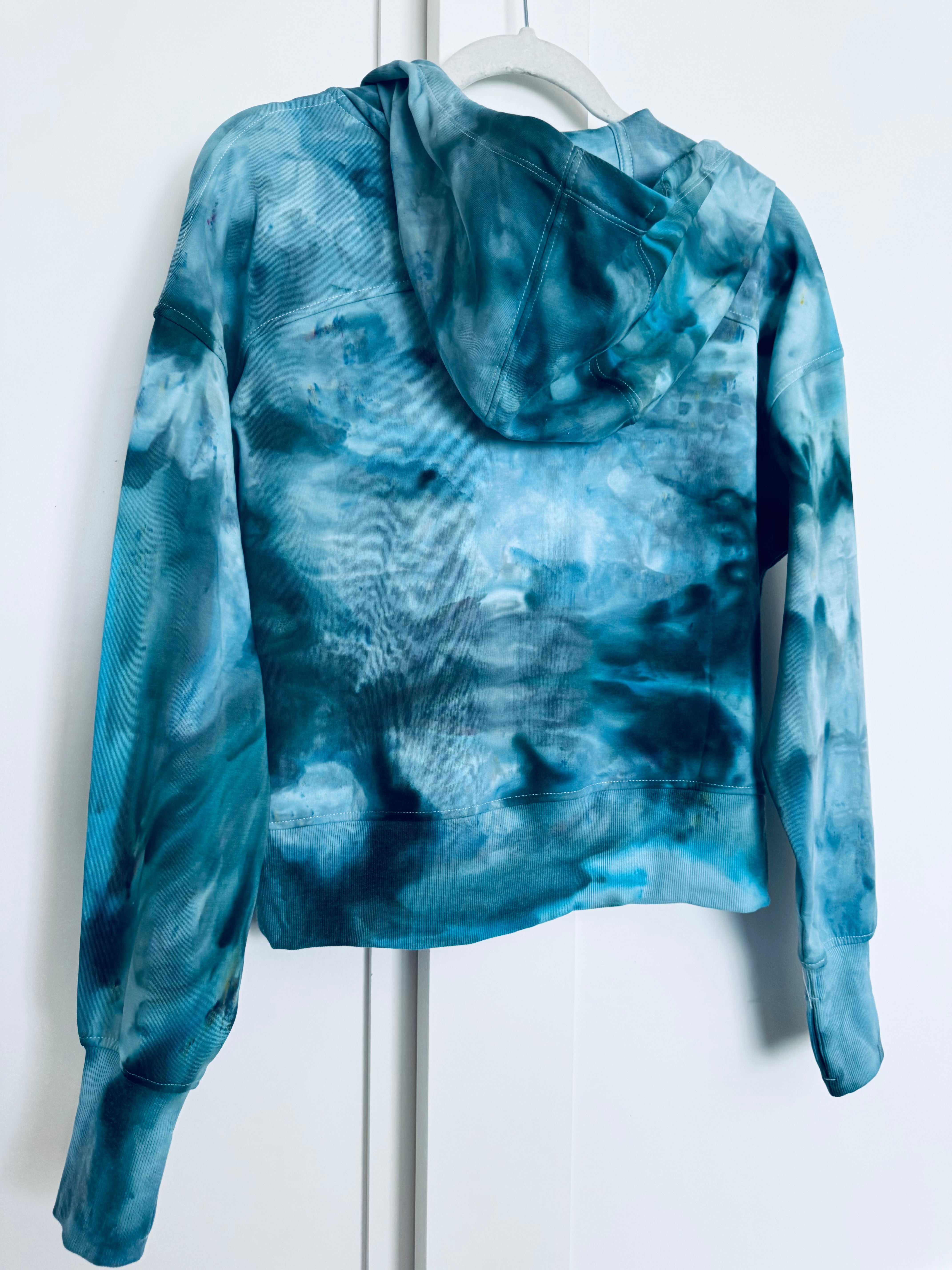Medium Ice Dye 1/2 Zip Hoodie