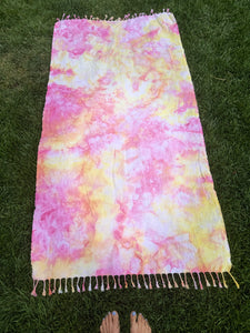 Strawberry Lemonade Turkish Towel Picnic Blanket 40”x70”