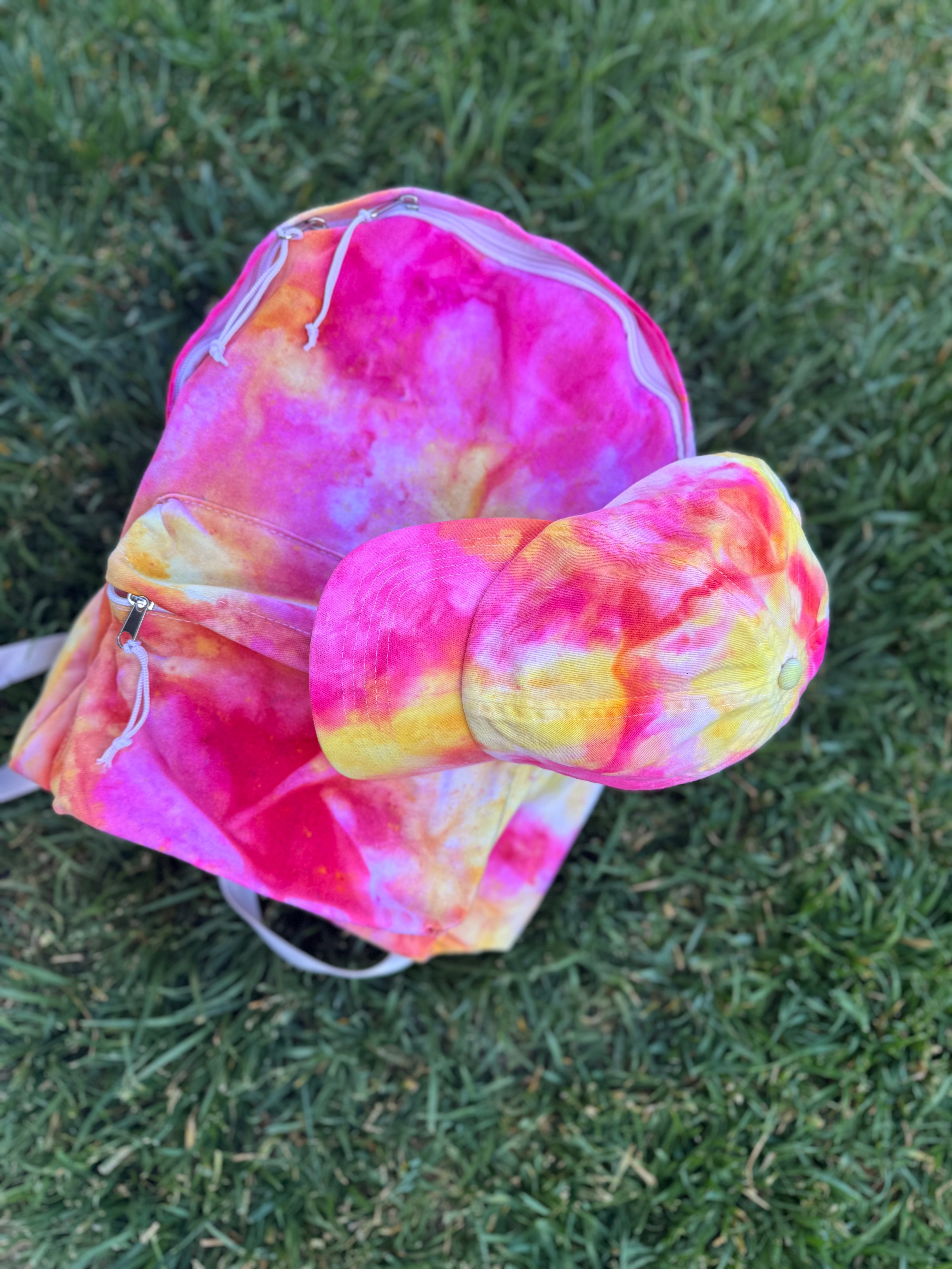 Strawberry Lemonade Ice Dyed Baseball Cap