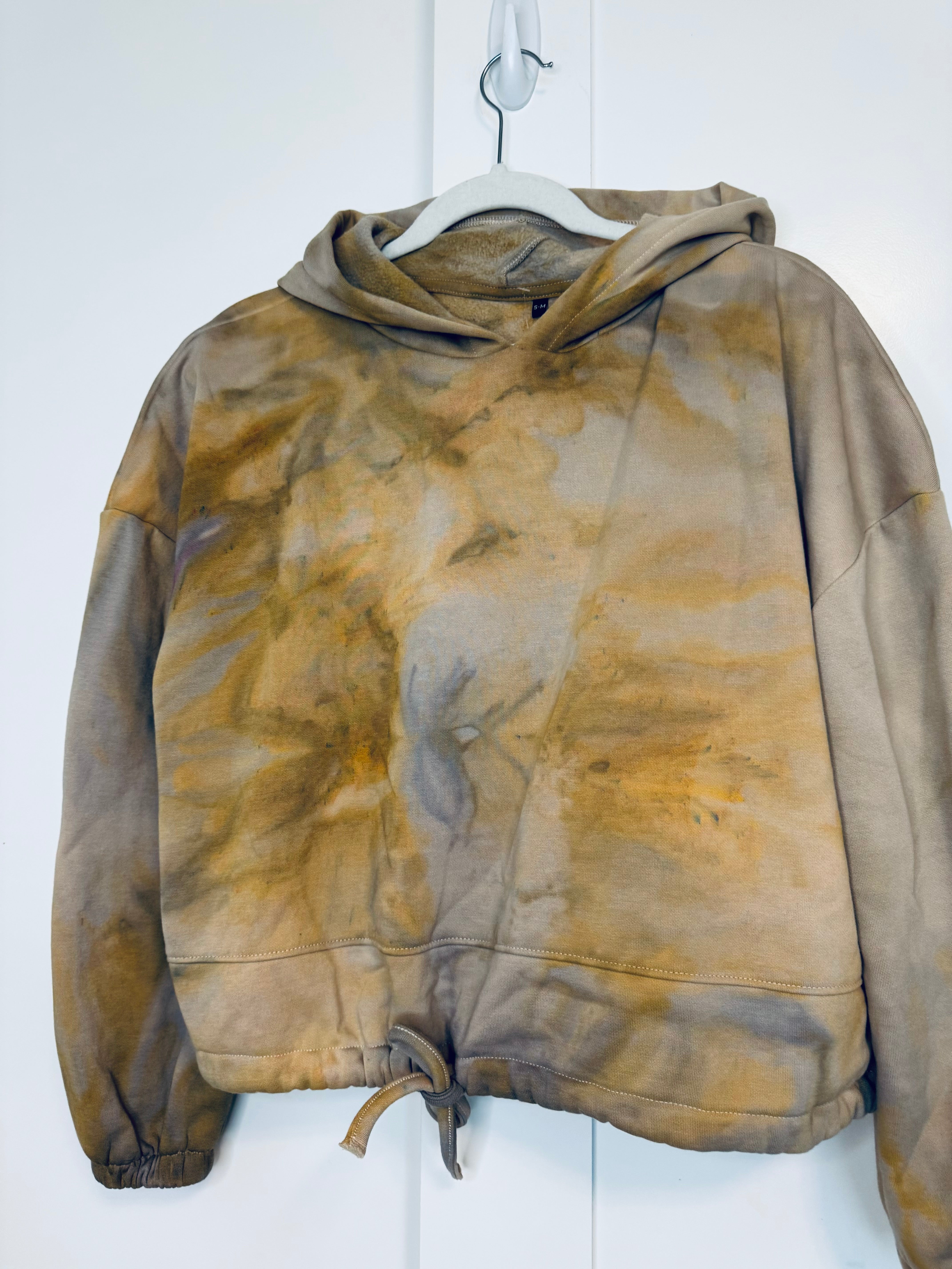 Small-Medium Semi Cropped Cinch Hoodie