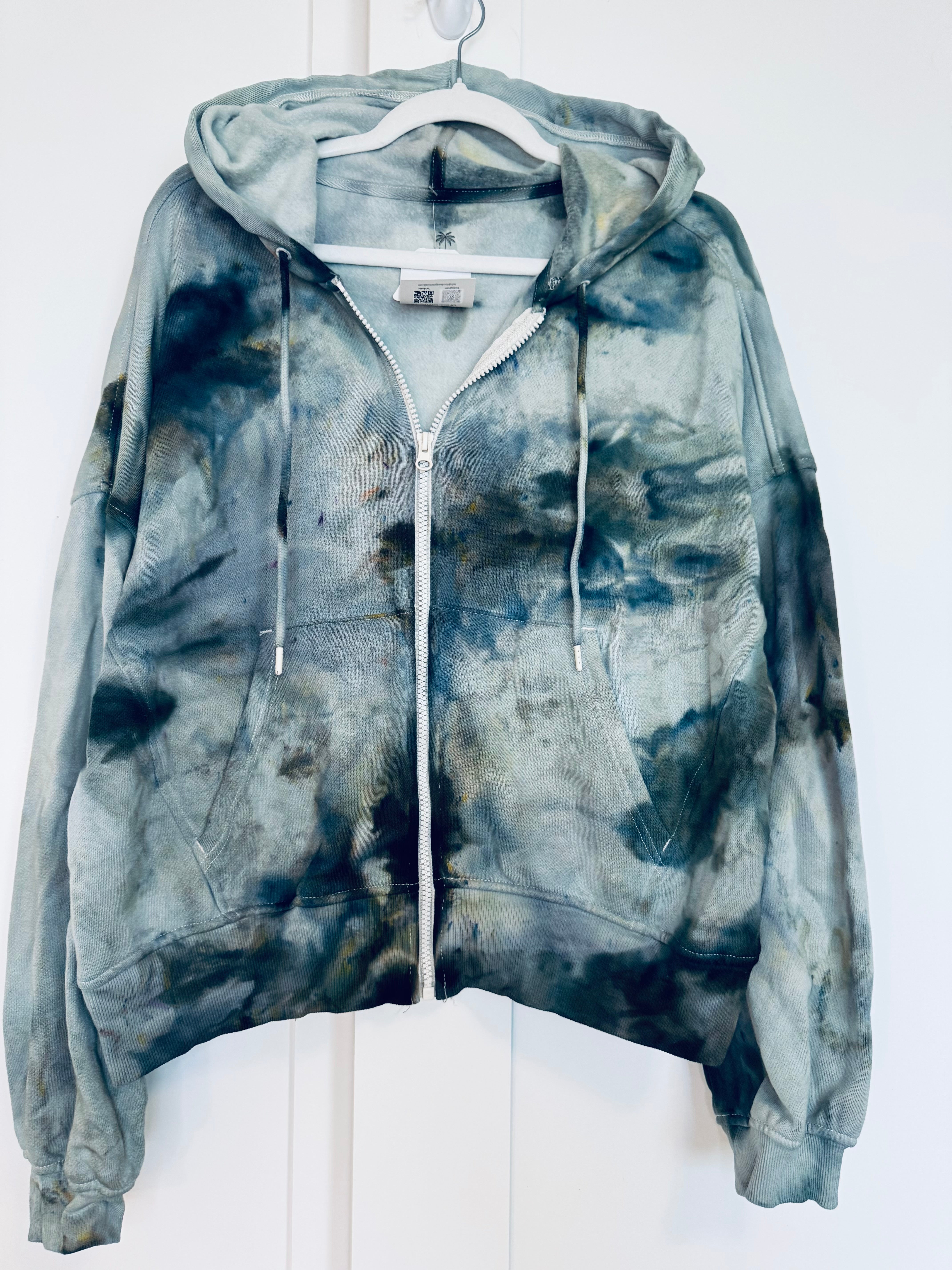 Medium Ice Dye So Comfy Zip Up