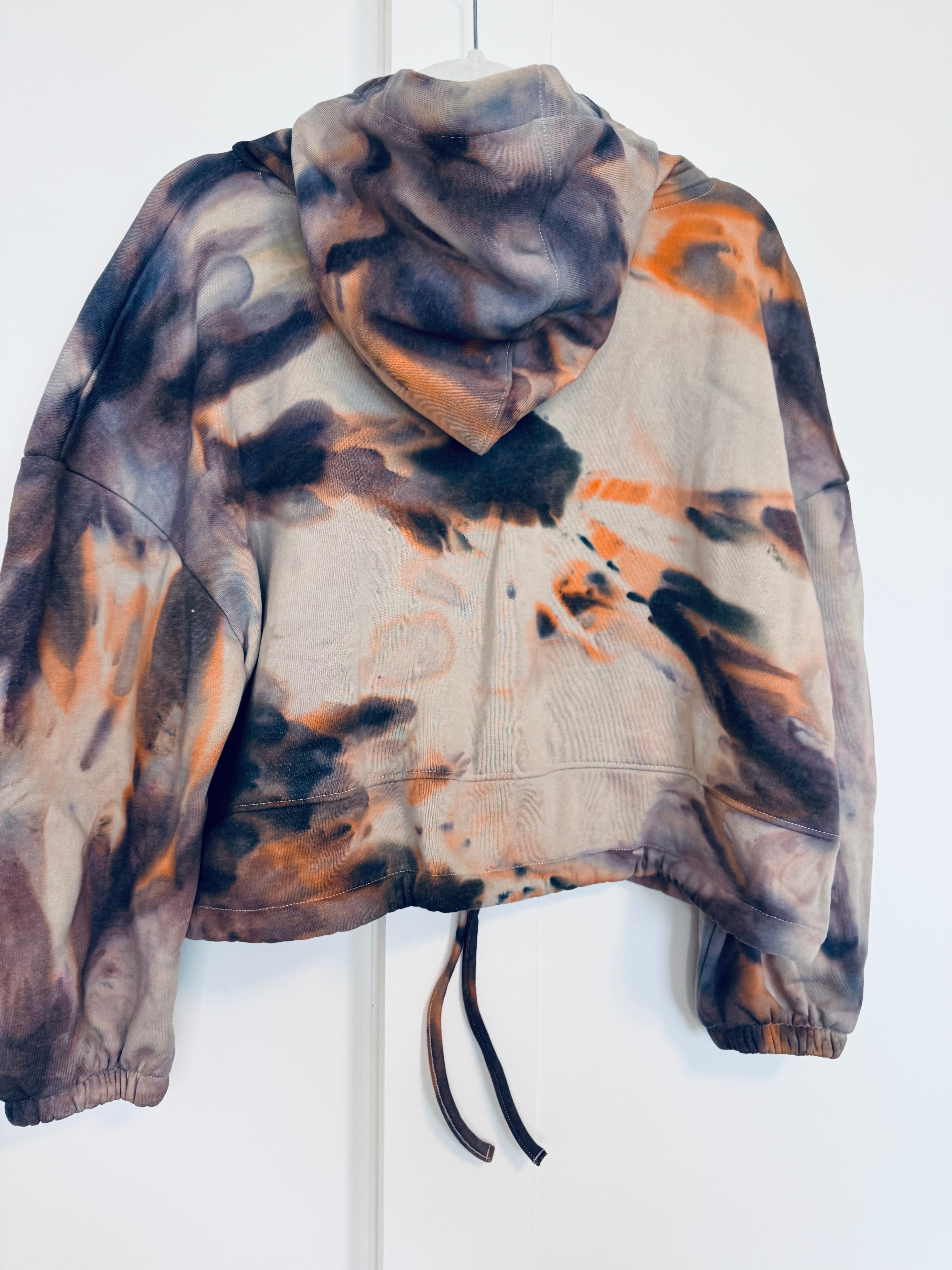 Small-Medium Semi Cropped Cinch Hoodie