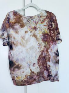 Large Ice Dye Vintage Soft V-Neck Ladies Tee
