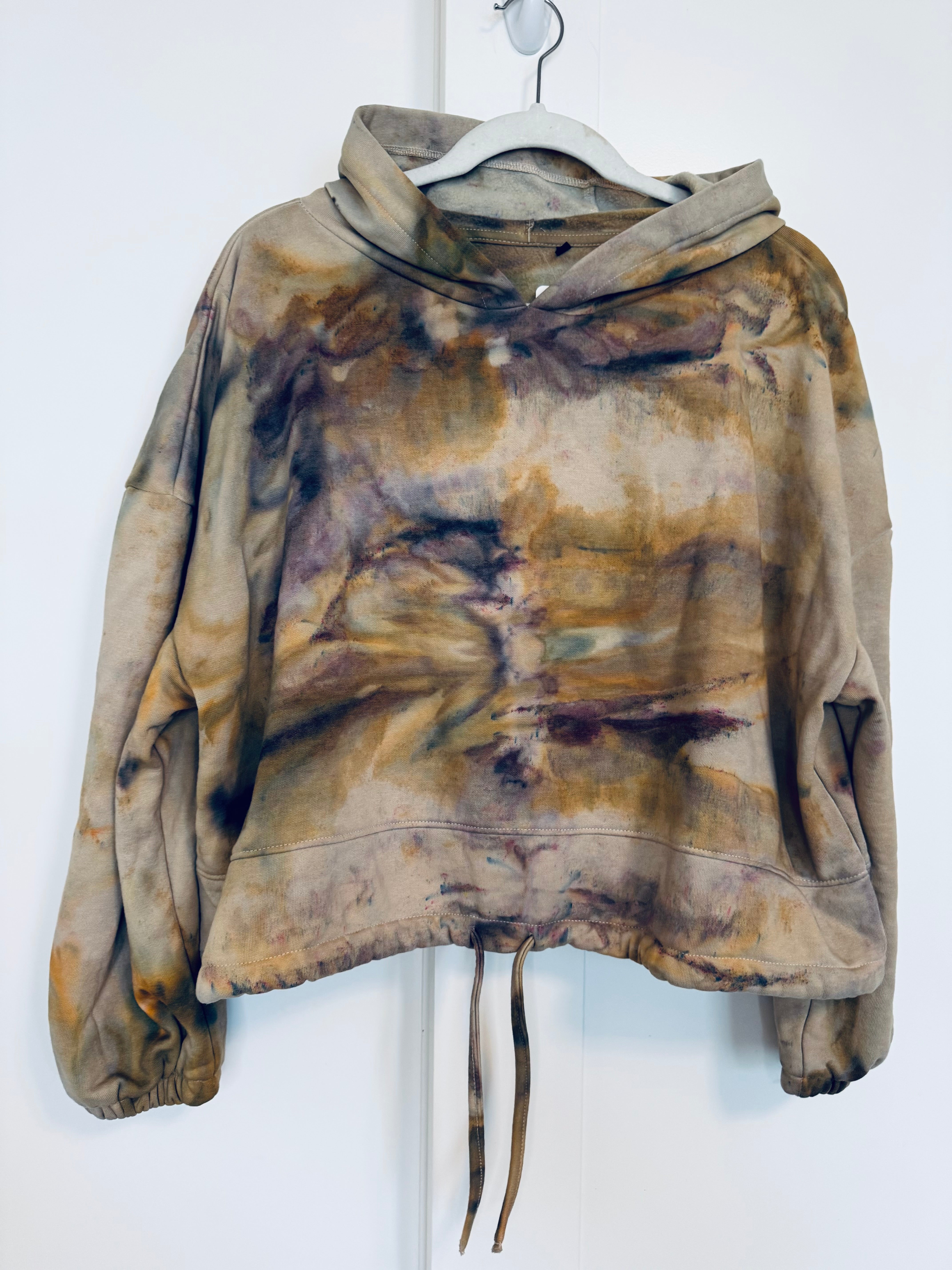 Small-Medium Semi Cropped Cinch Hoodie