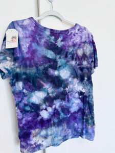 Medium Ice Dye Vintage Soft V-Neck Ladies Tee