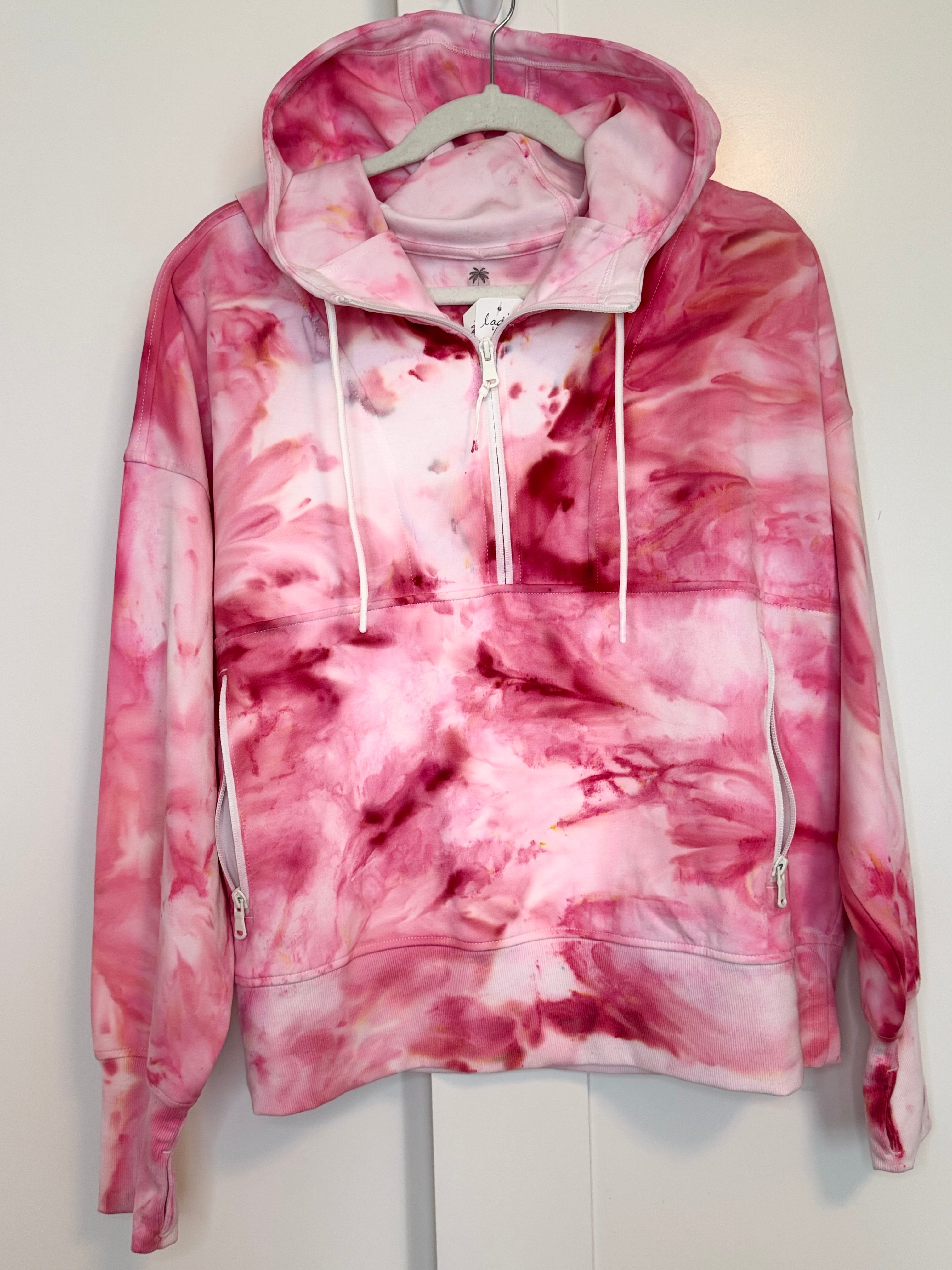 XXL Strawberry & Cream 1/2 Zip Hoodie