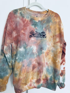 Small Dyed Embroidered Mushroom Unisex Crew