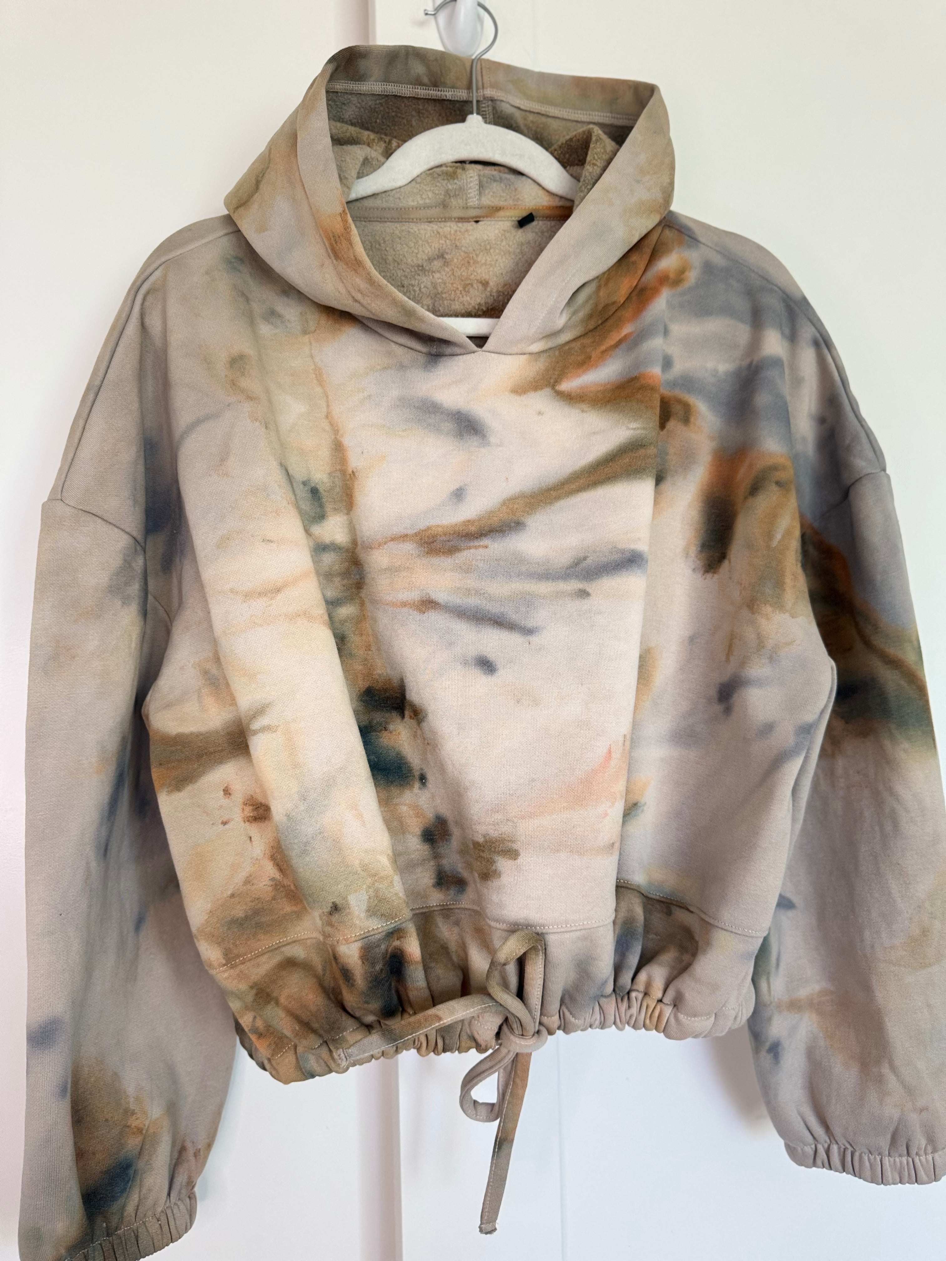 Small-Medium Semi Cropped Cinch Hoodie