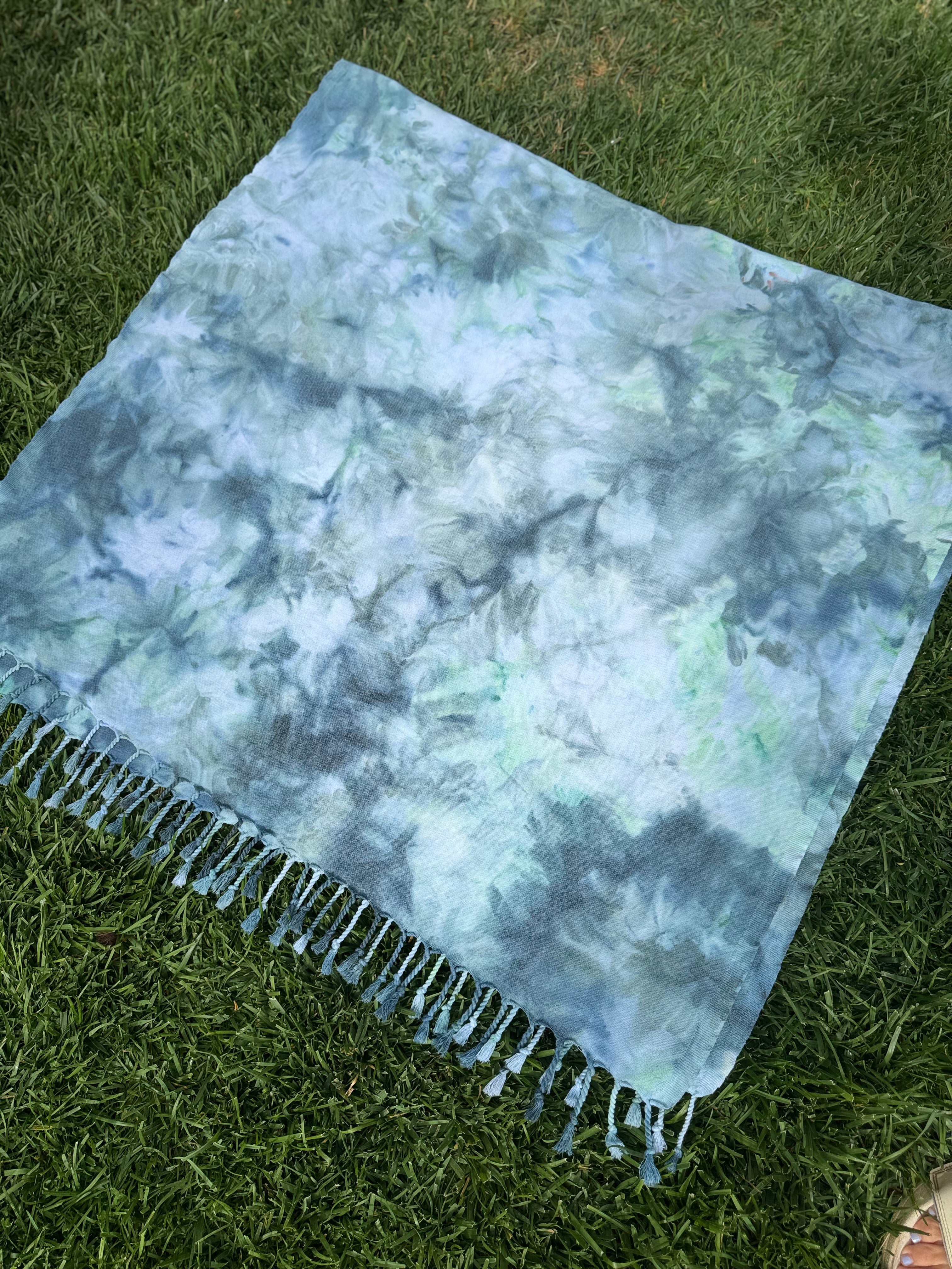 Island Blue Towel Picnic Blanket 40”x70”
