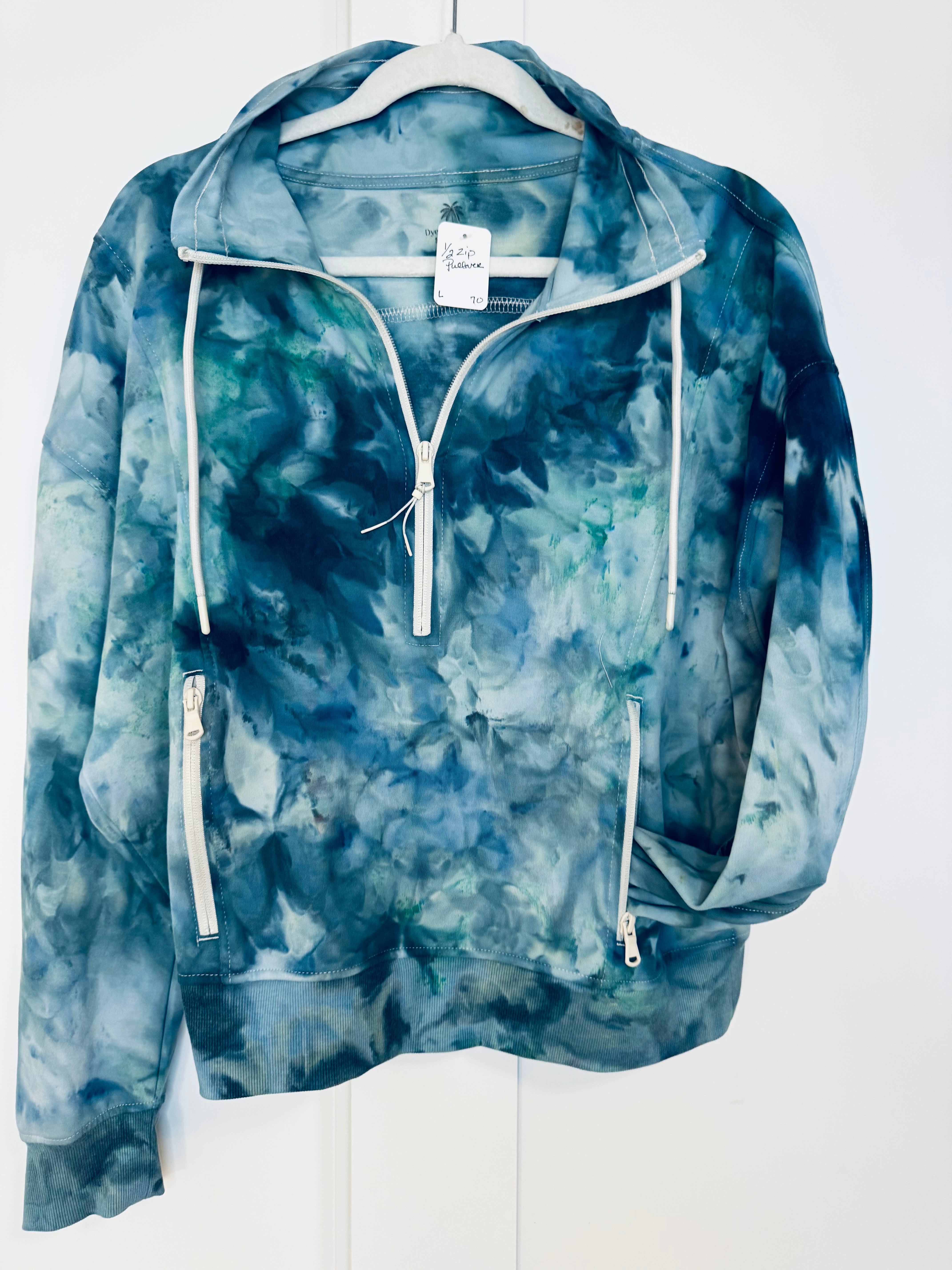 Large Ice Dye So Soft 1/2 Zip