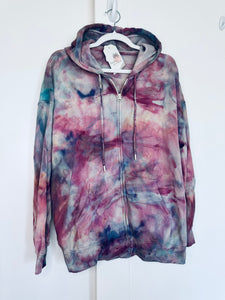 Small Oversized Zip Up Hoodie
