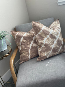 Neutral Dye 20x20 Canvas Pillows + inserts