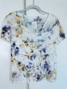 Small Ice Dye Vintage Soft V-Neck Ladies Tee