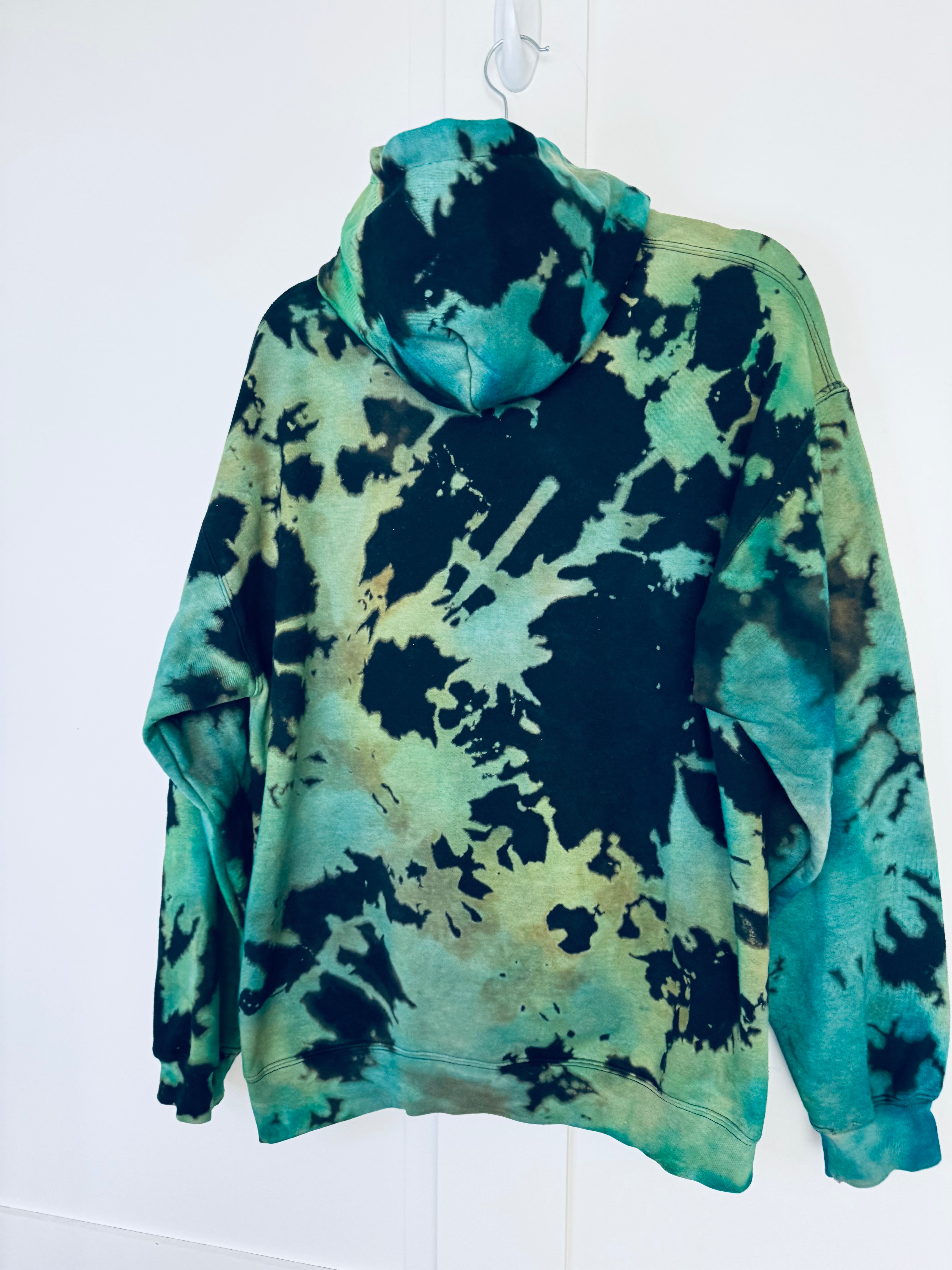 Large Unisex Reverse Dye Hoodie