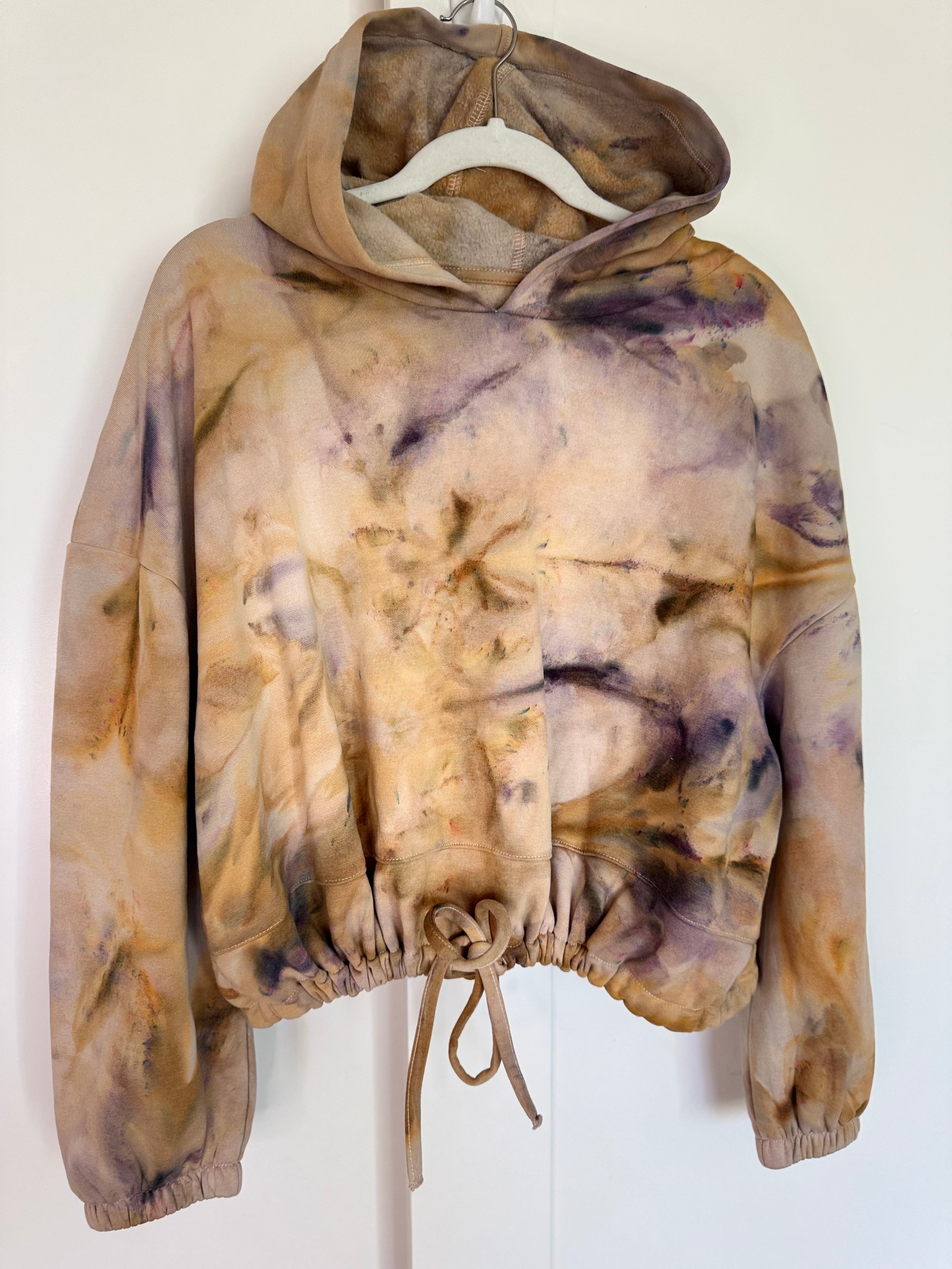 Small-Medium Semi Cropped Cinch Hoodie