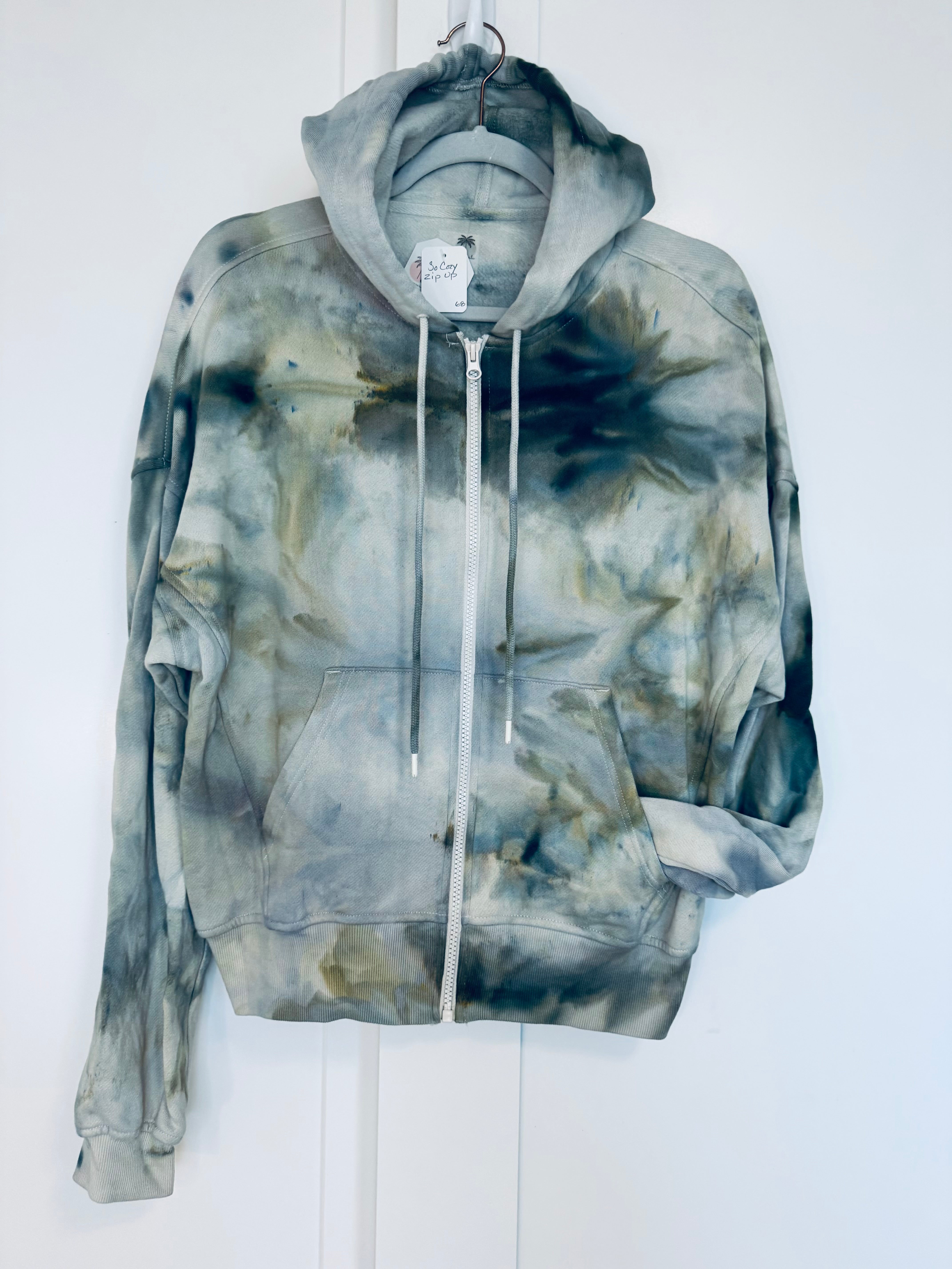 Small Ice Dye So Comfy Zip Up