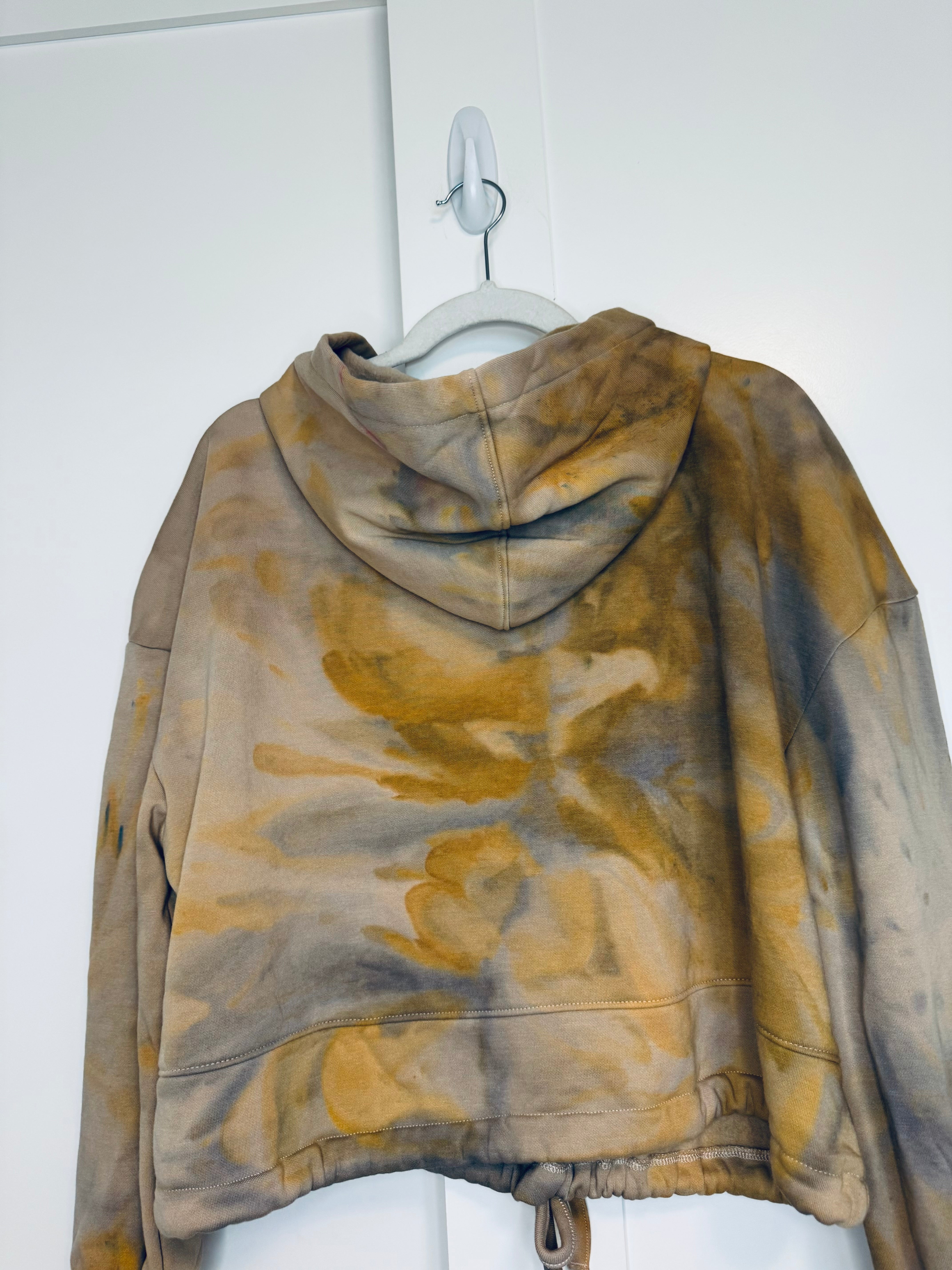 Small-Medium Semi Cropped Cinch Hoodie