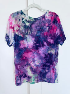 Large Ice Dye Vintage Soft V-Neck Ladies Tee