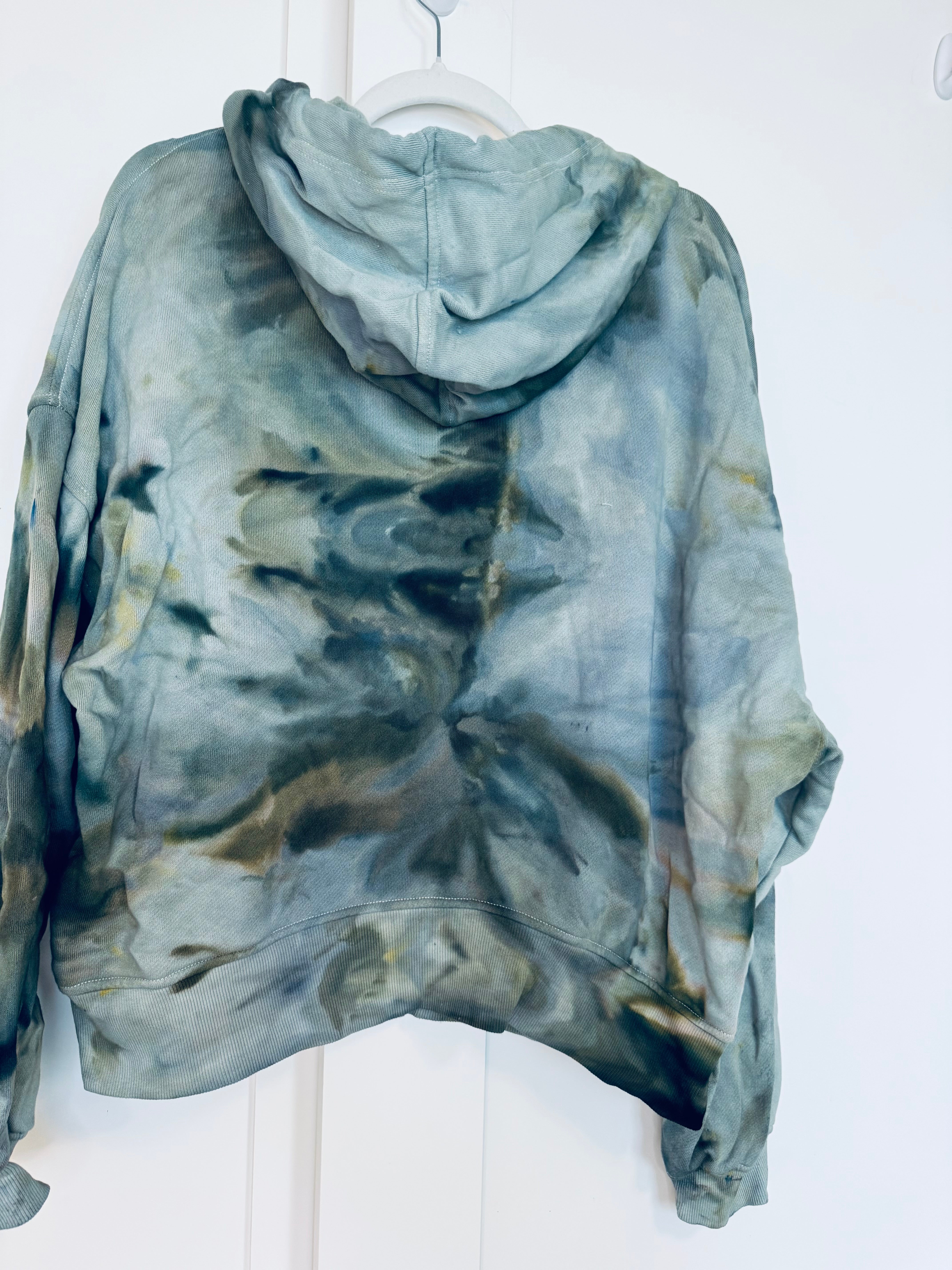 Large Ice Dye So Comfy Zip Up