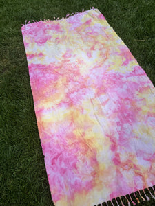 Strawberry Lemonade Turkish Towel Picnic Blanket 40”x70”