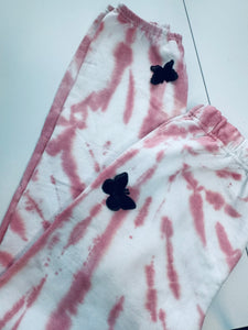 Medium Pink Dye Butterfly Oversized Sweats