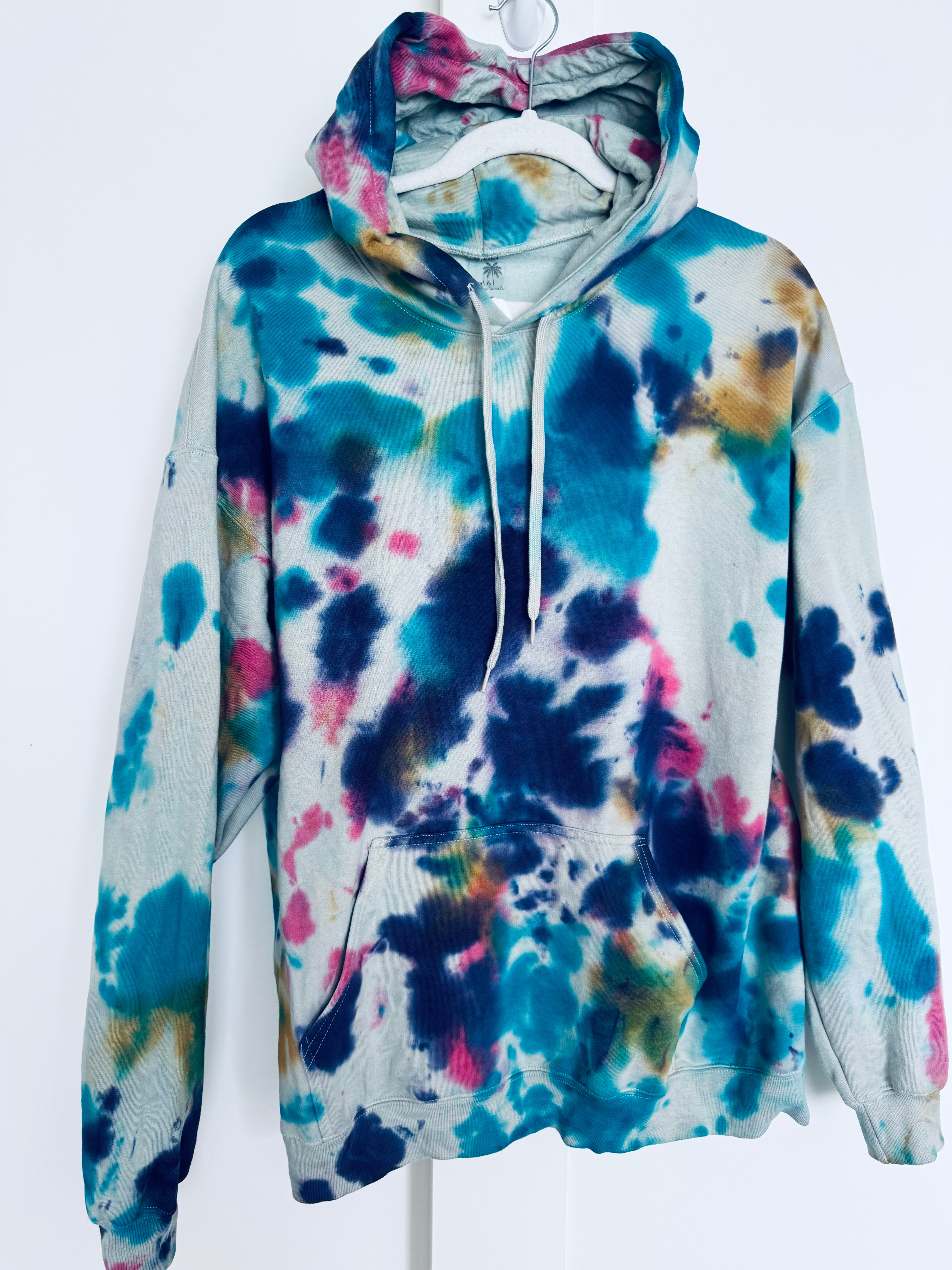 Large Unisex Splatter Dye Hoodie