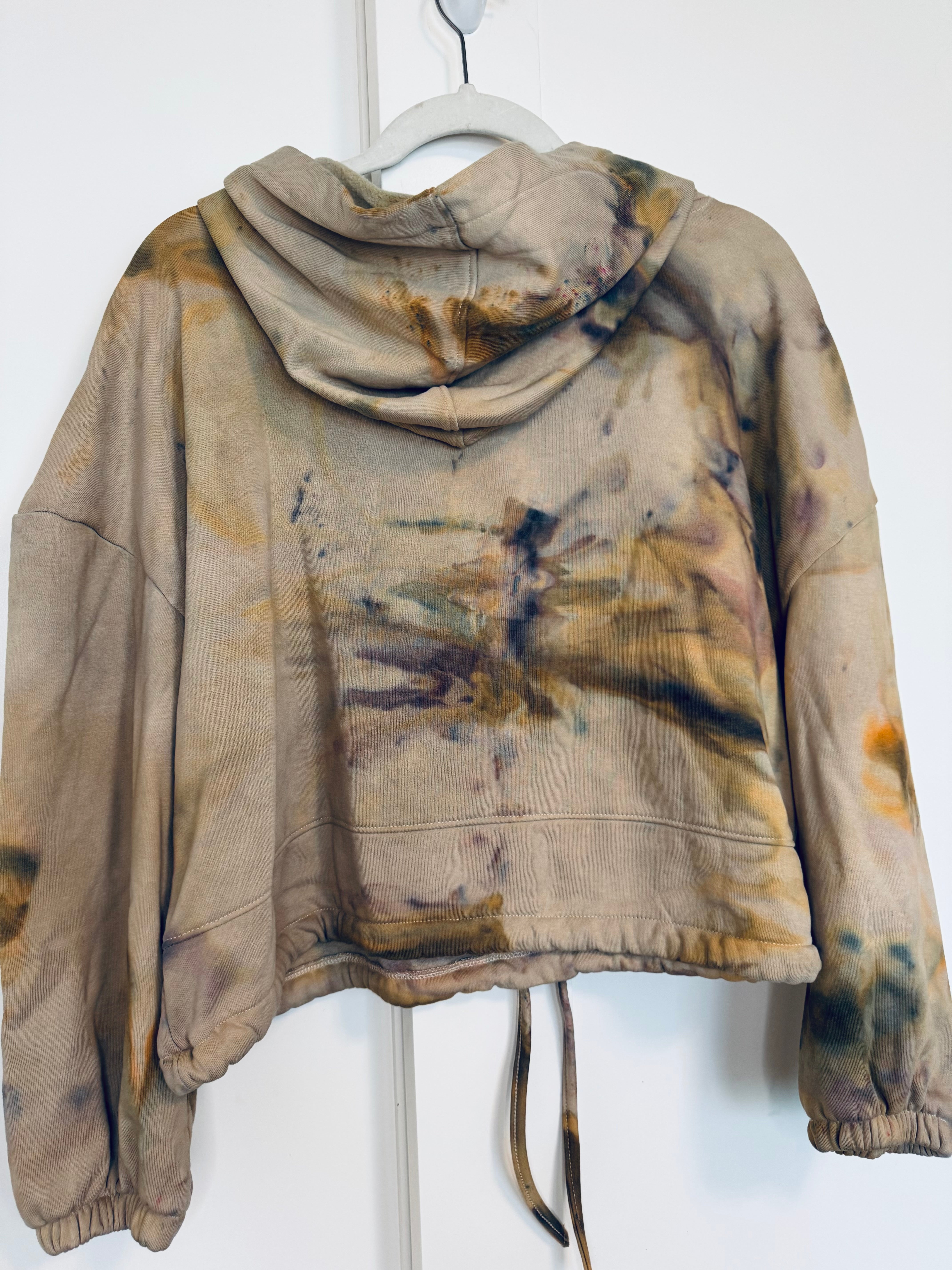 Small-Medium Semi Cropped Cinch Hoodie