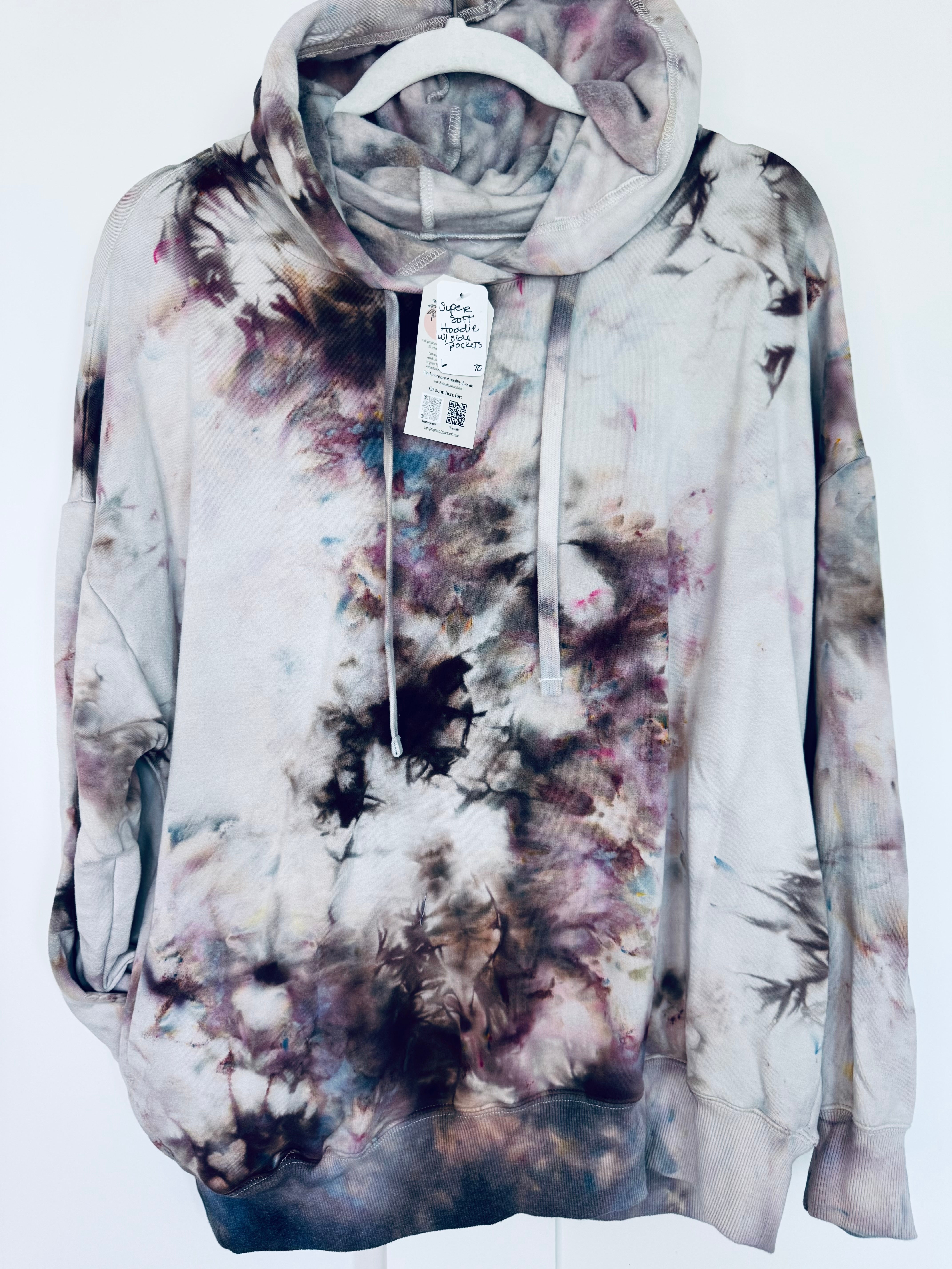 Large Ice Dye Super Soft Hoodie