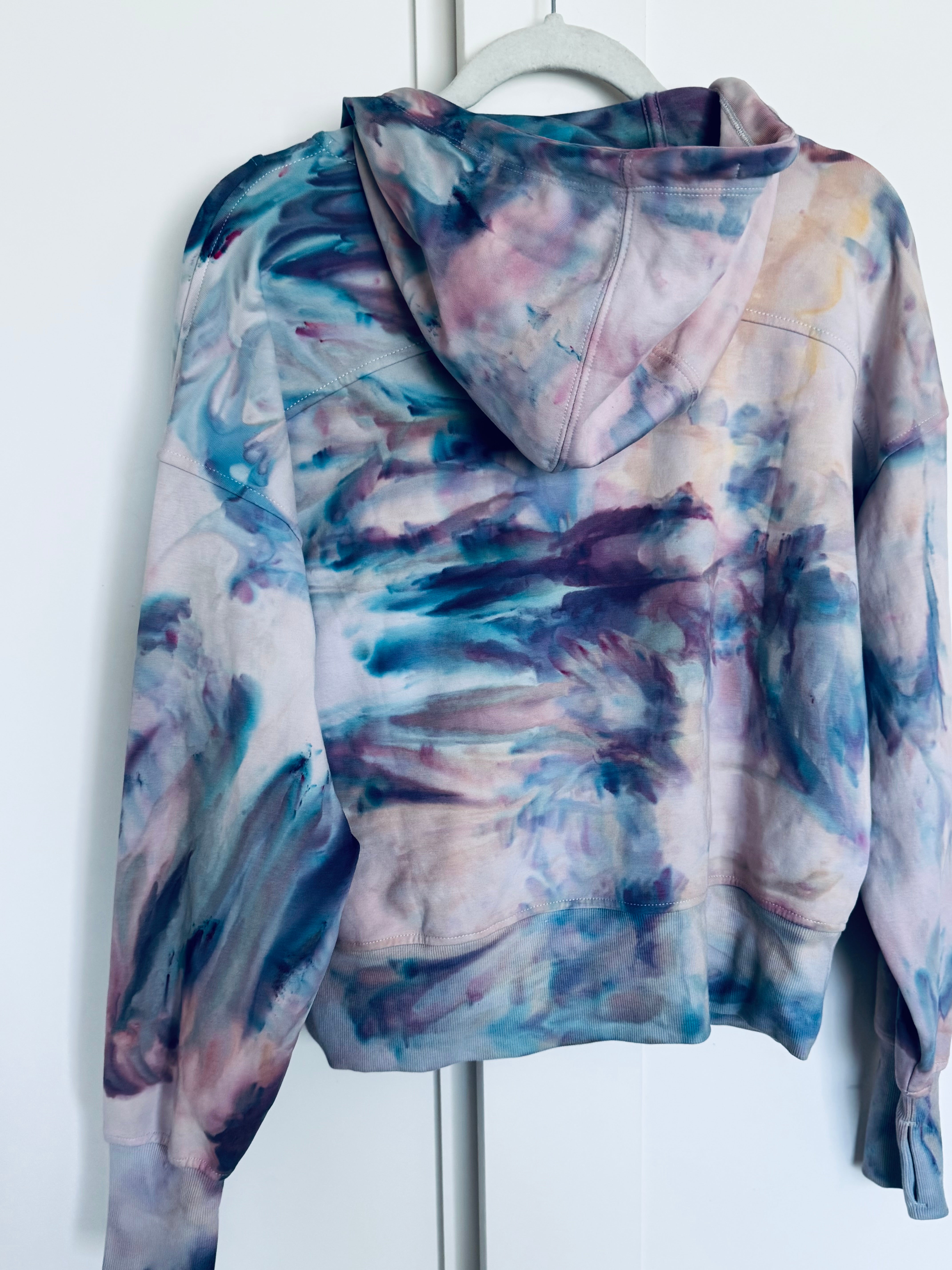 Large Iridescent Drift 1/2 Zip Hoodie