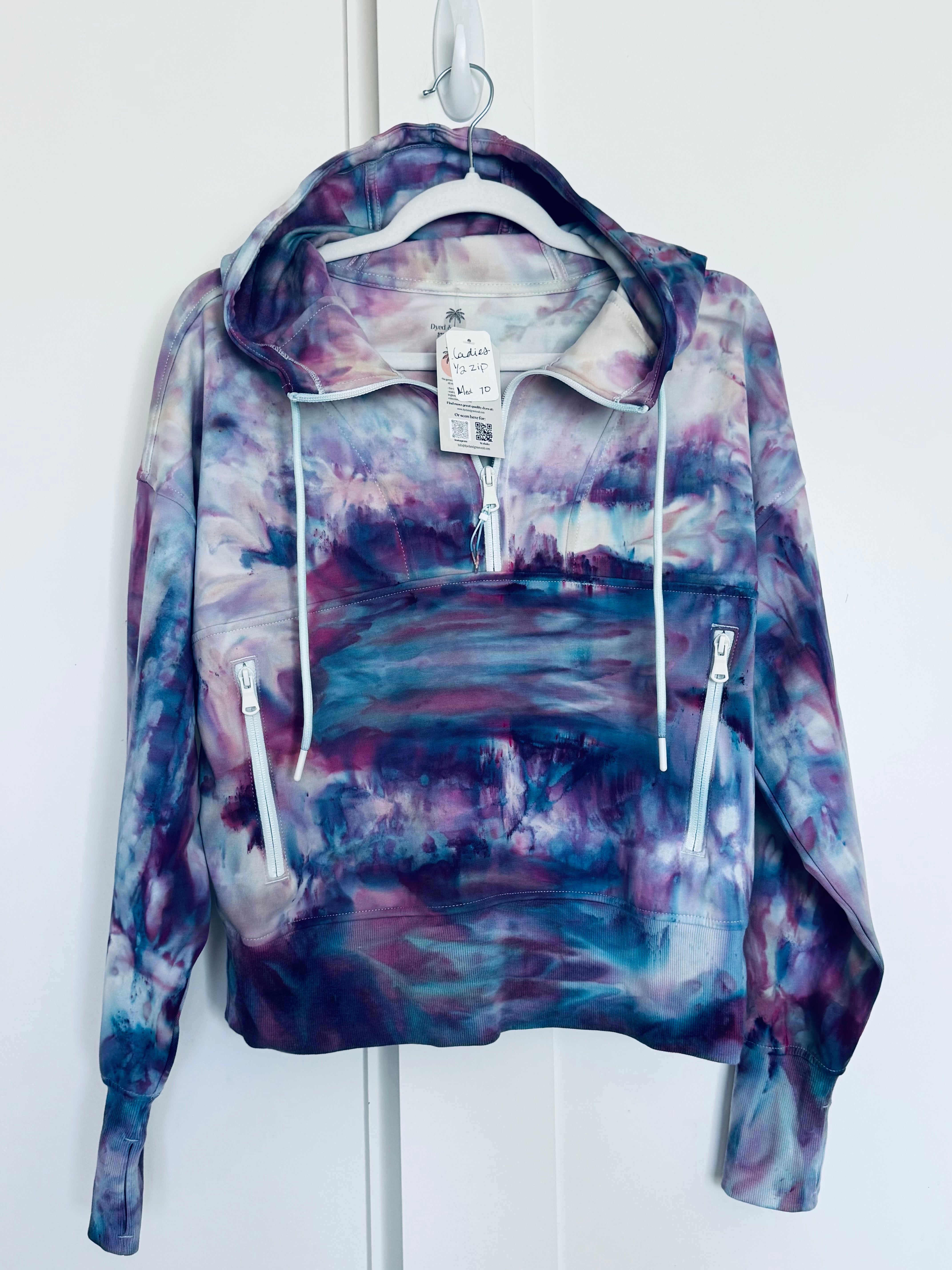 Medium Iridescent Drift 1/4 Zip Hoodie
