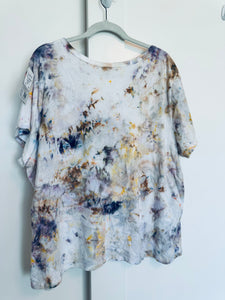 XXL Ice Dye Vintage Soft V-Neck Ladies Tee