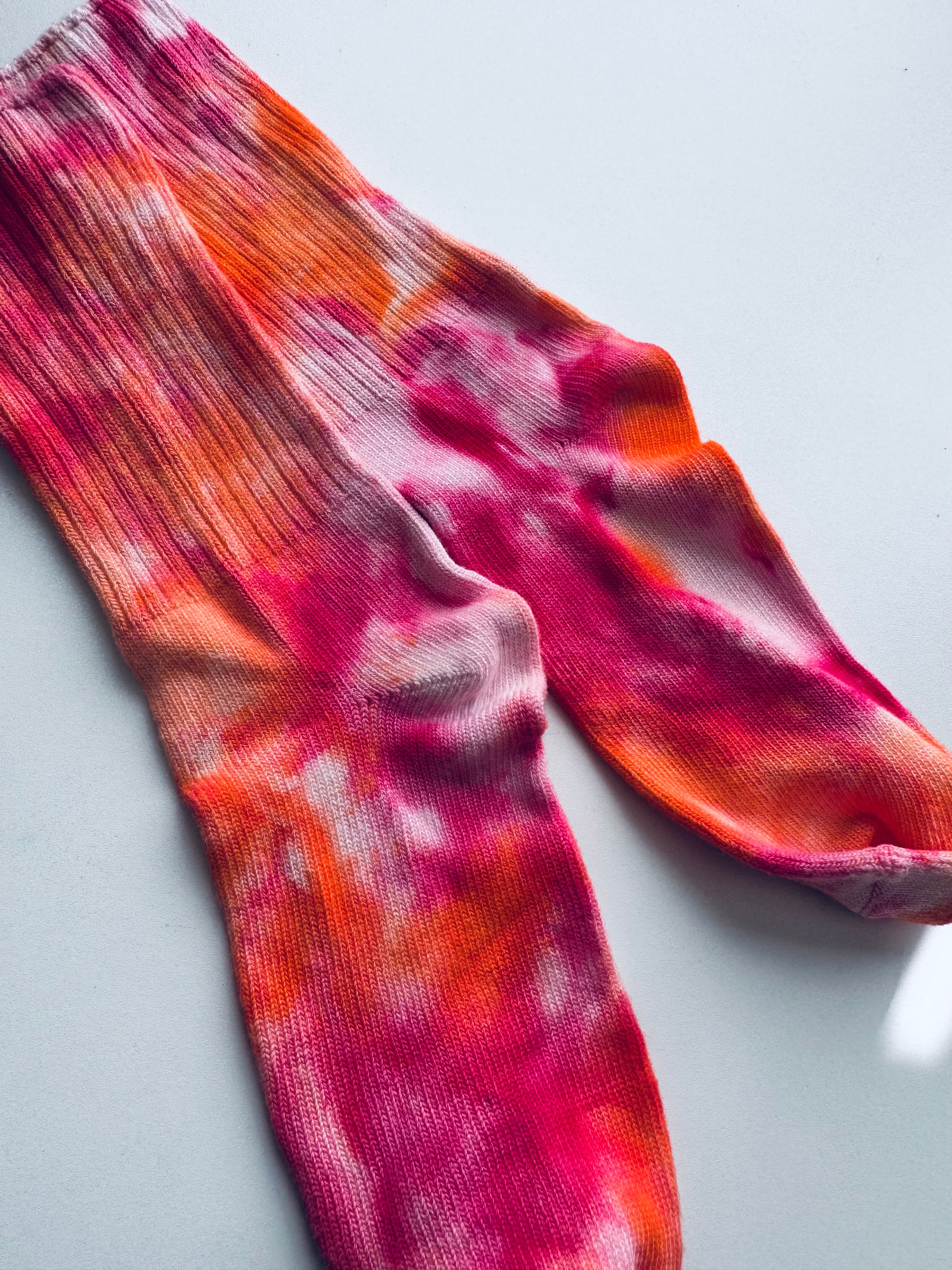 Summer Pop Bamboo Ice Dye Socks Adult One Size