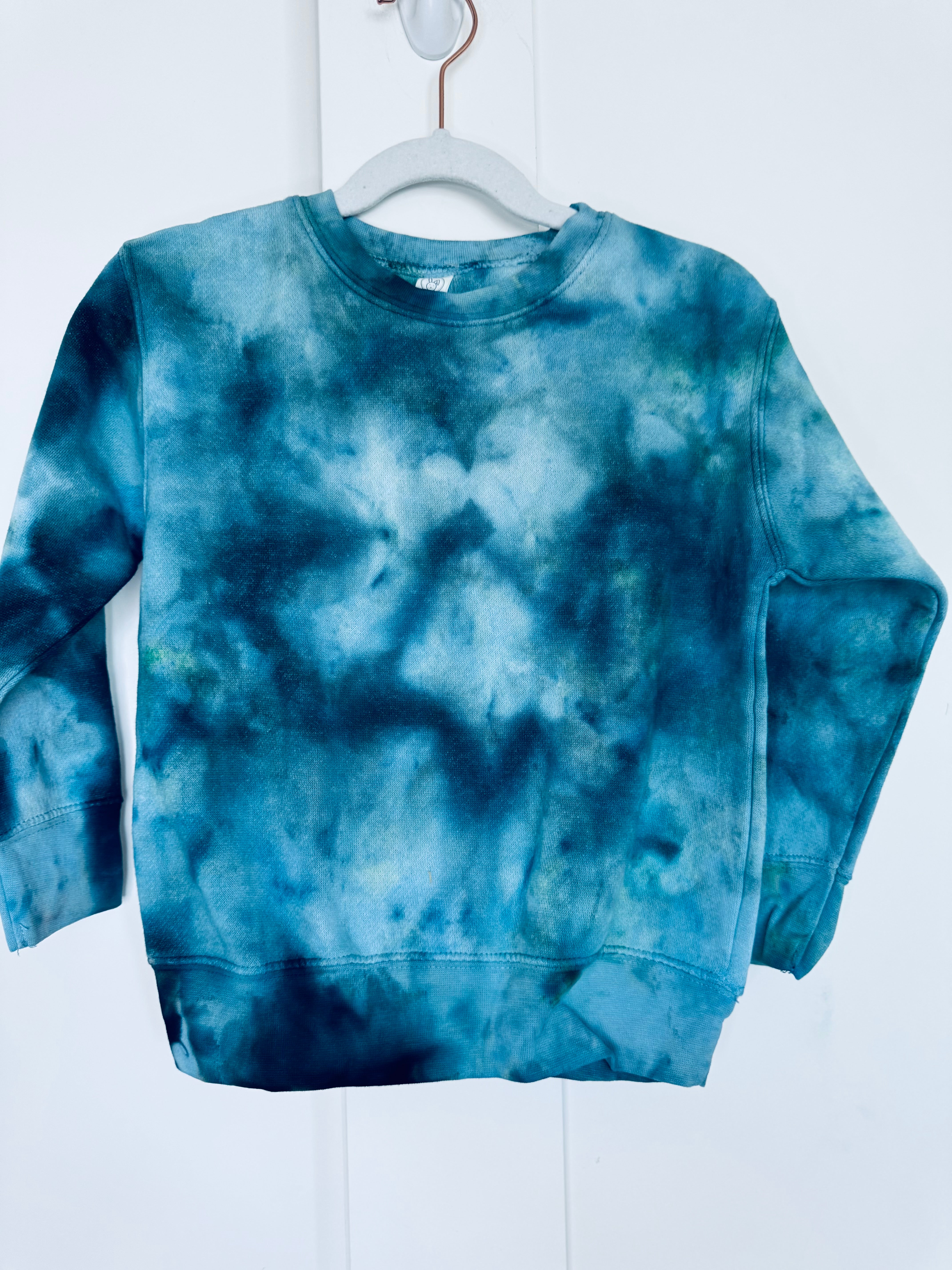 4T Toddler Ice Dye Crew